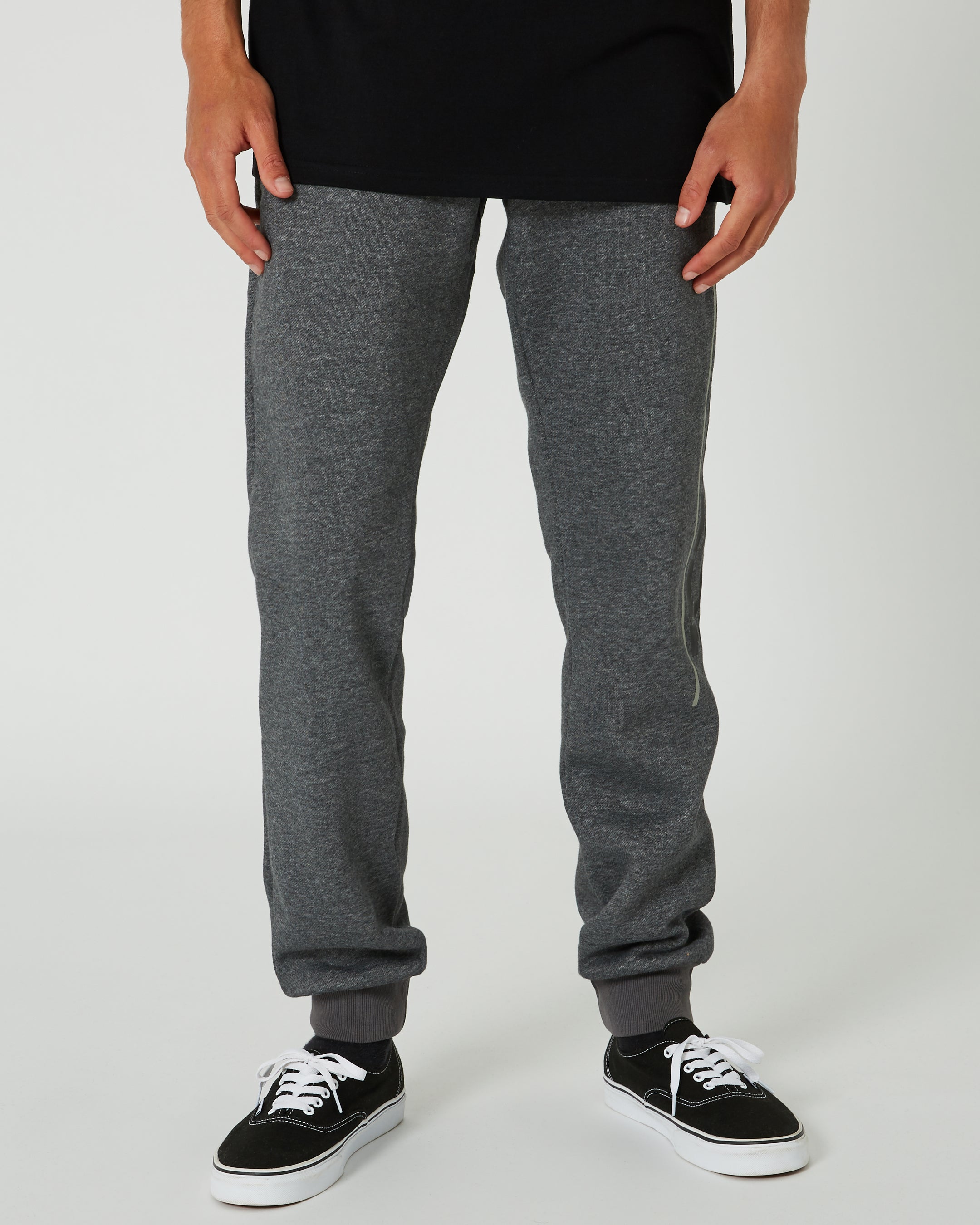 Jetpilot United Mens Trackpant - Charcoal — view 01 (4)