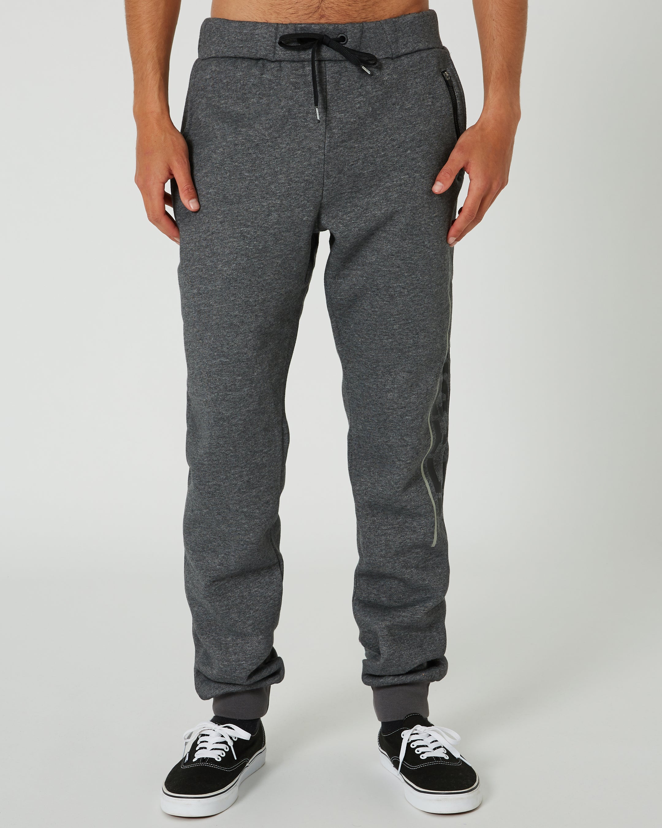 Jetpilot United Mens Trackpant - Charcoal 3