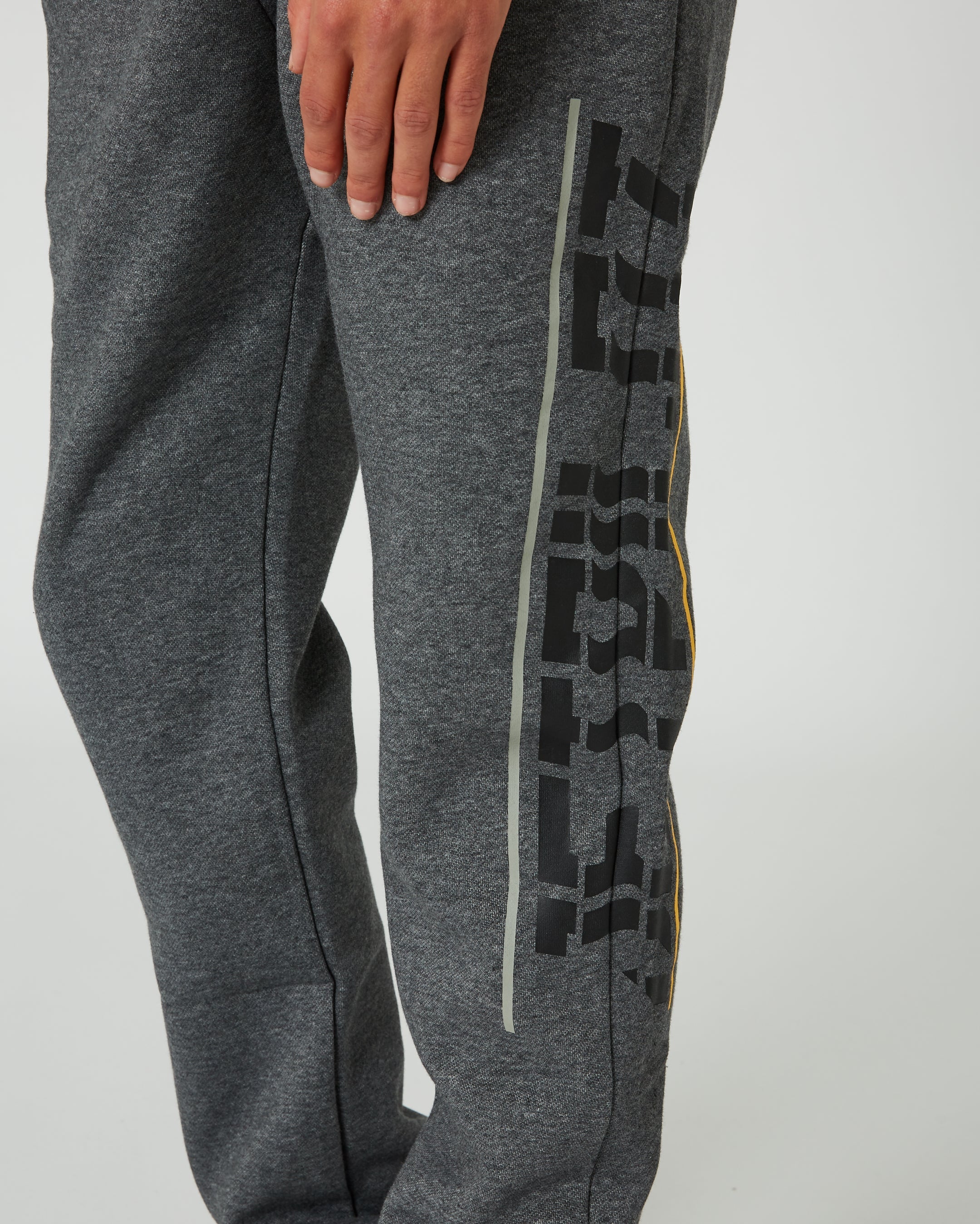 Jetpilot United Mens Trackpant - Charcoal 7 — view 07 (5)