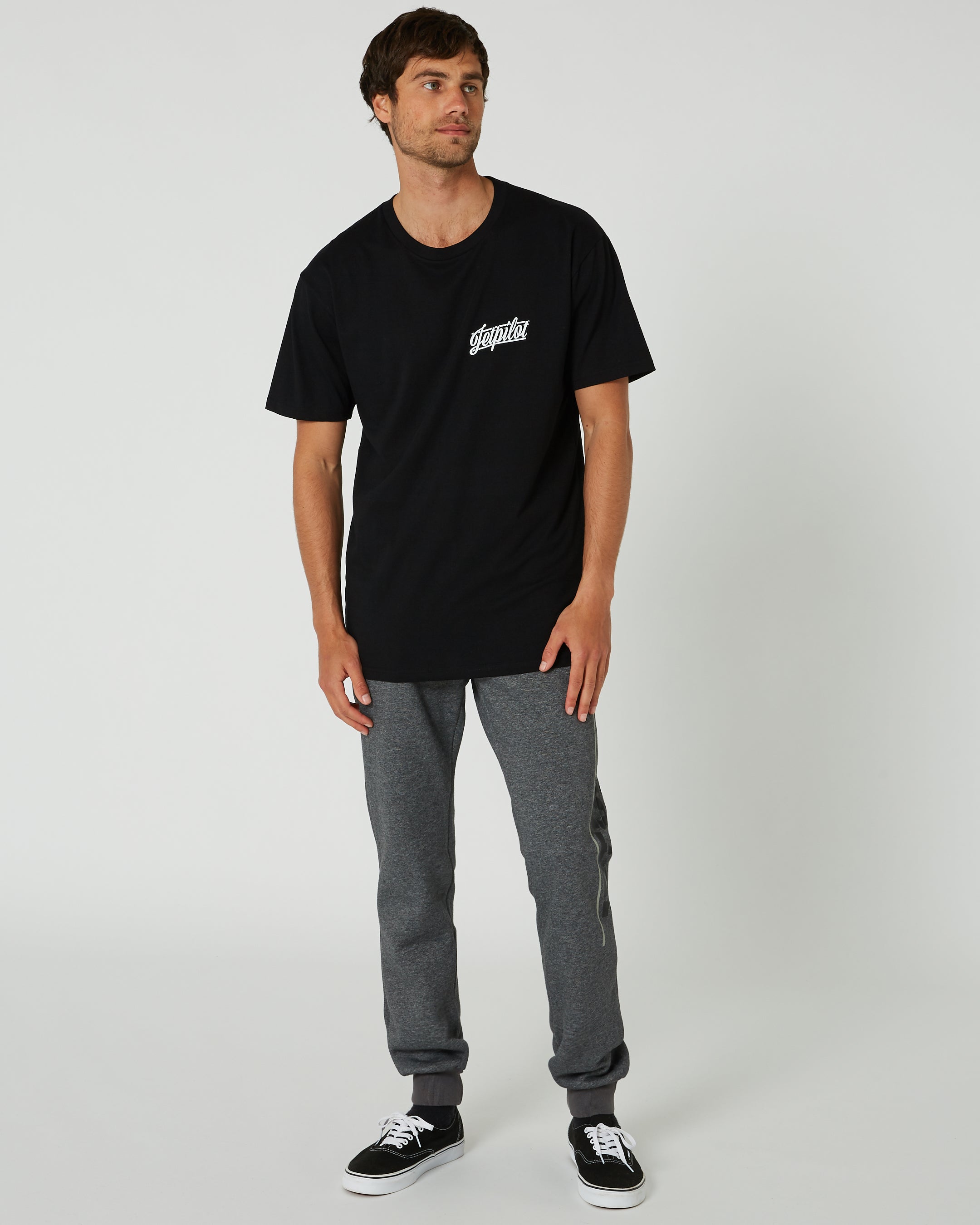 Jetpilot United Mens Trackpant - Charcoal 2 — view 09 (5)