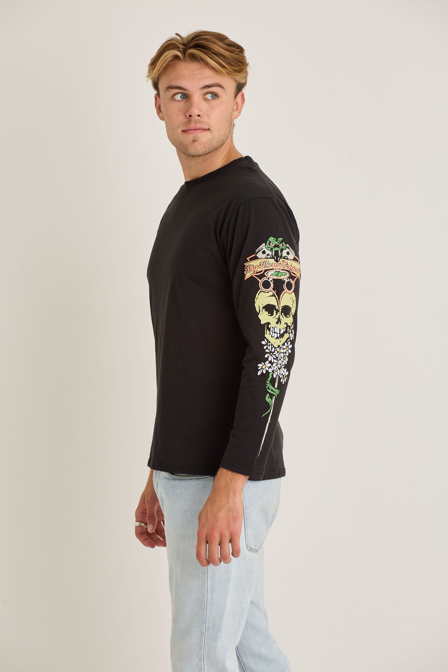 Jetpilot Stung Mens Ls Tee - Black 3 — view 03 (3)