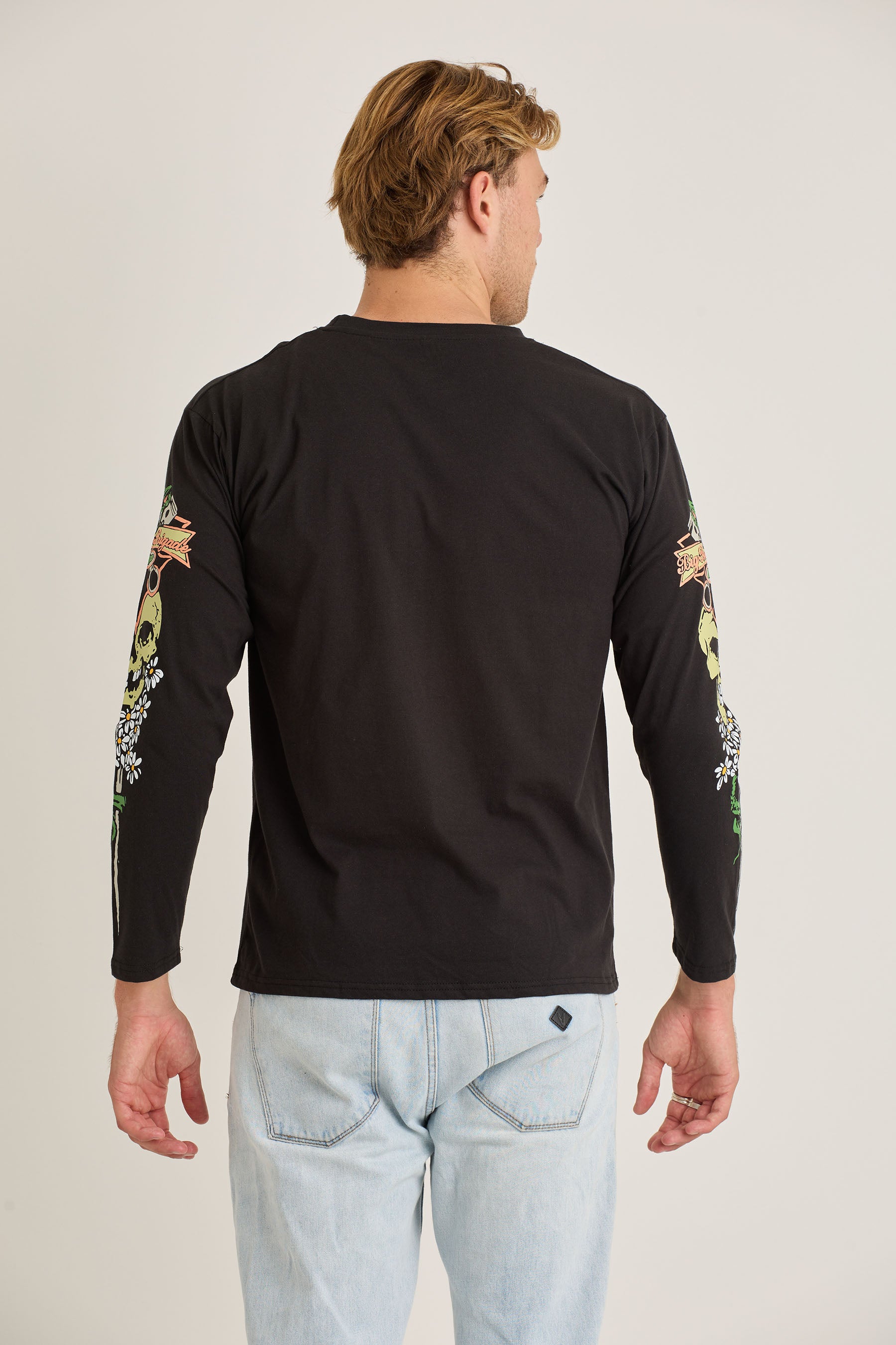 Jetpilot Stung Mens Ls Tee - Black 4 — view 04 (3)