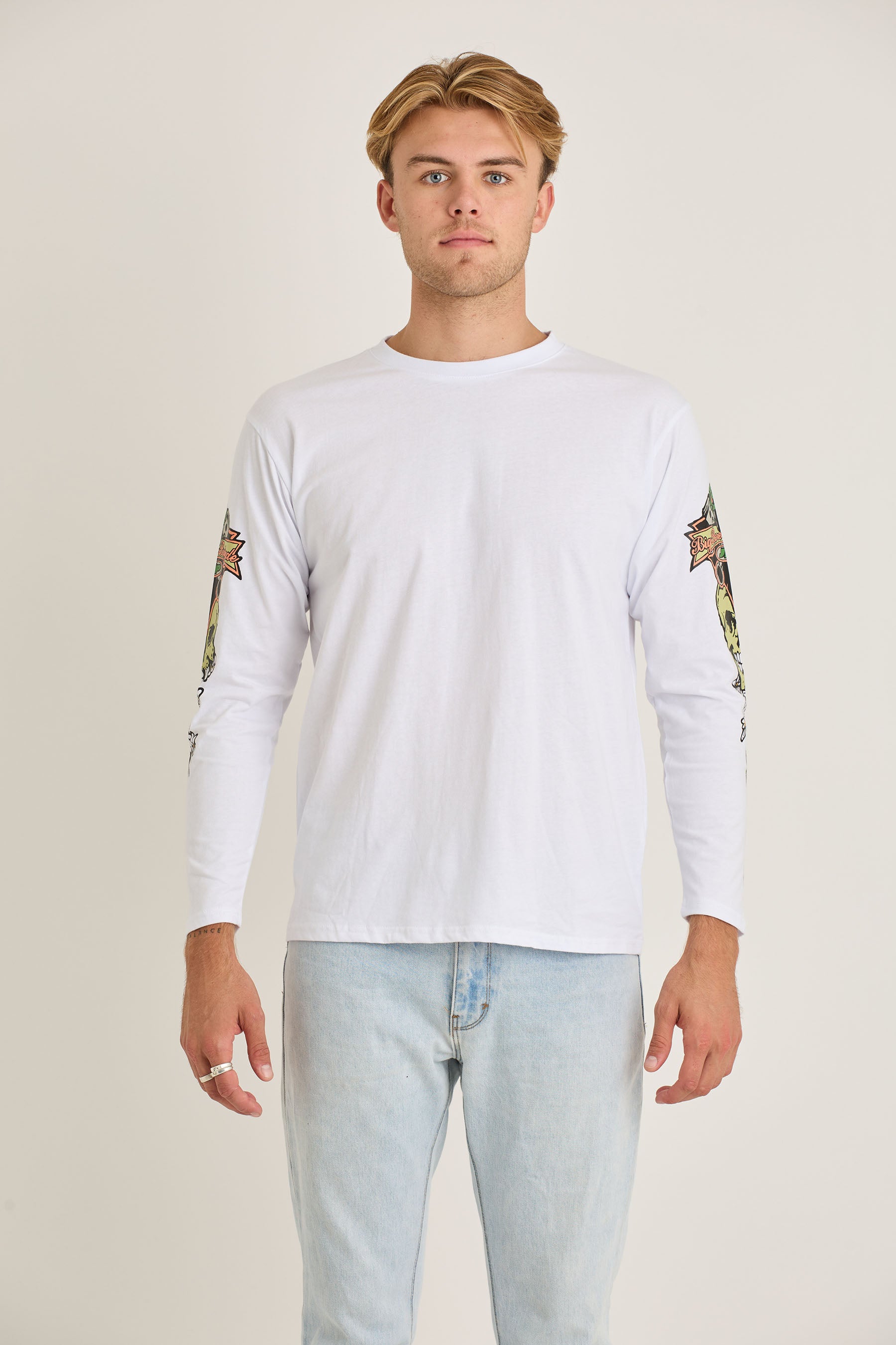 Jetpilot Stung Mens Ls Tee - White 2 — view 02 (3)