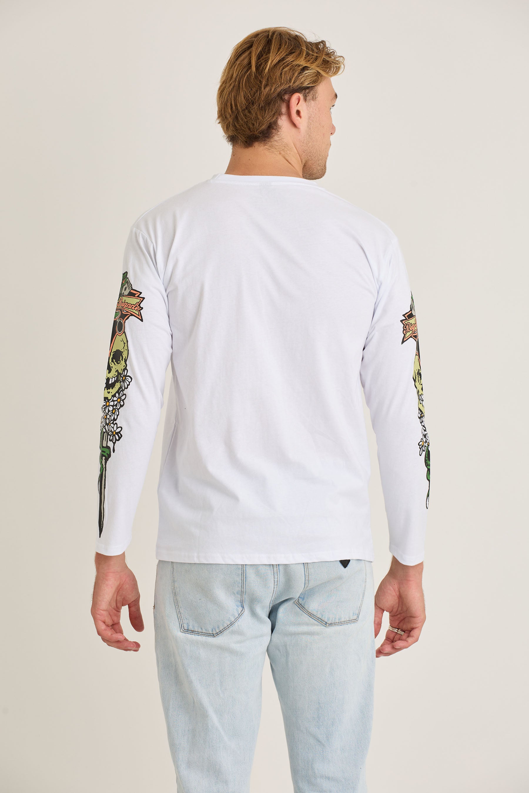 Jetpilot Stung Mens Ls Tee - White 4 — view 04 (3)