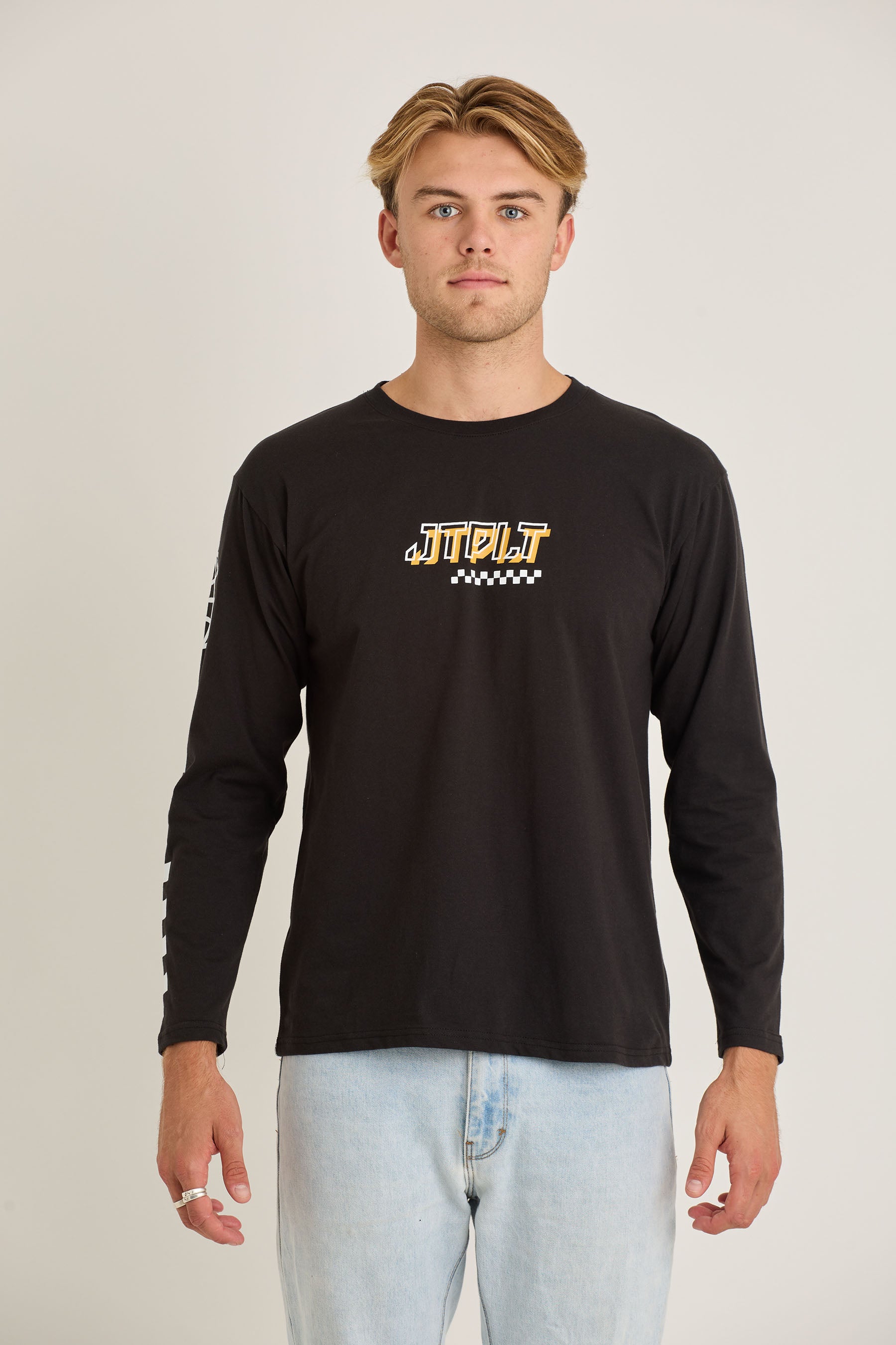 Jetpilot Tech Mens Ls Tee - Black 2 — view 02 (3)