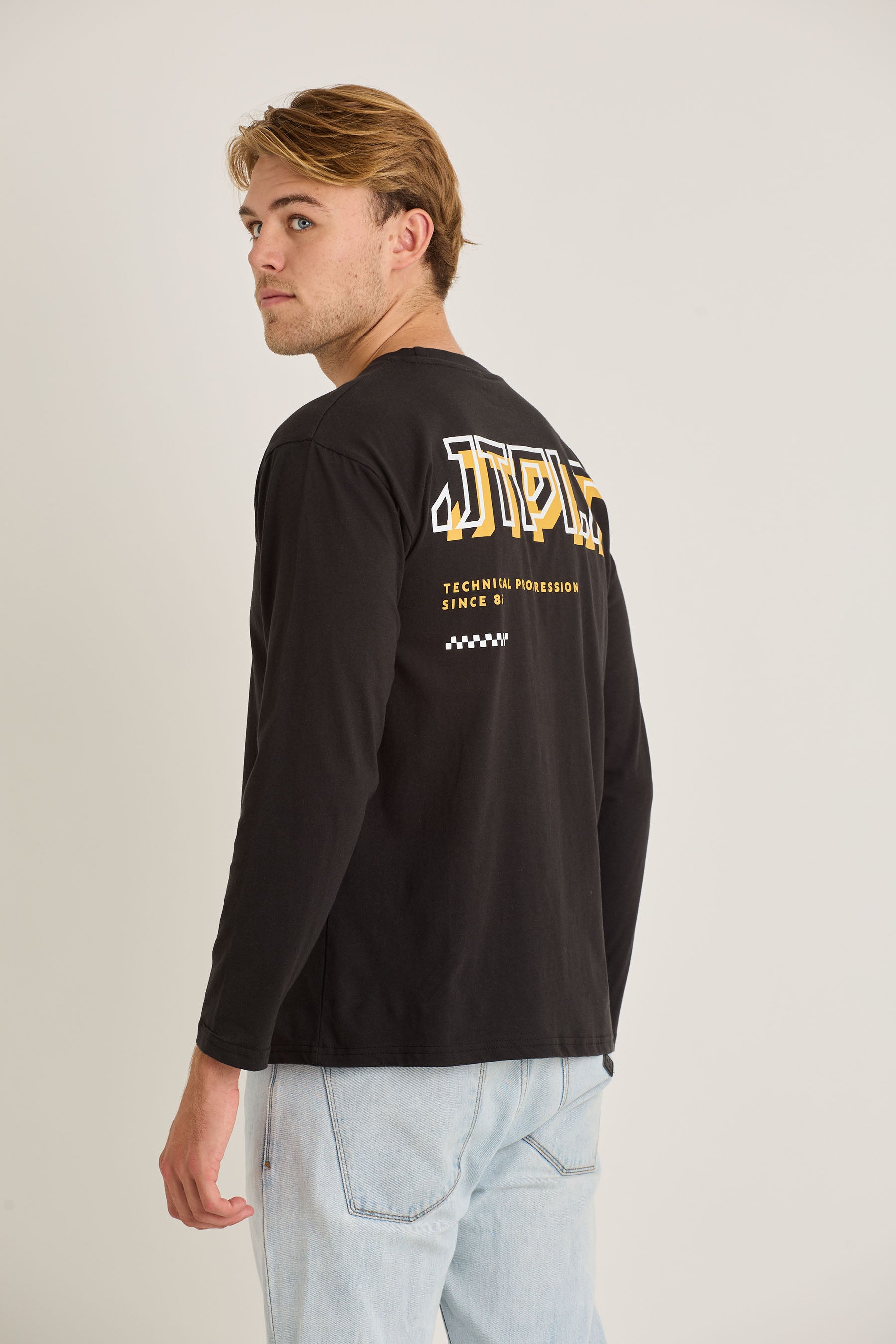 Jetpilot Tech Mens Ls Tee - Black 4 — view 04 (3)