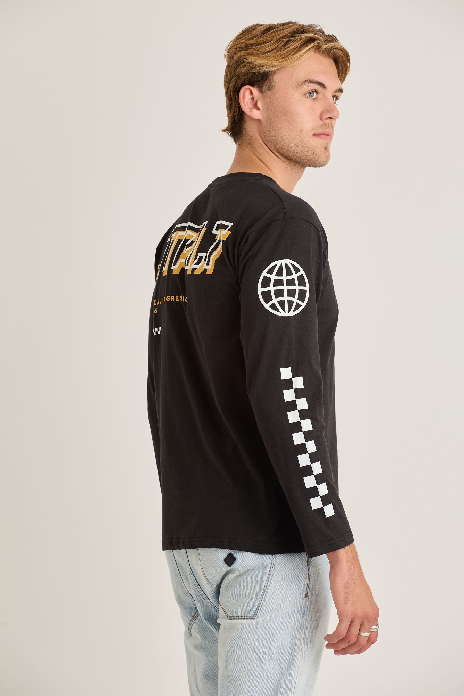 Jetpilot Tech Mens Ls Tee - Black 6 — view 06 (3)