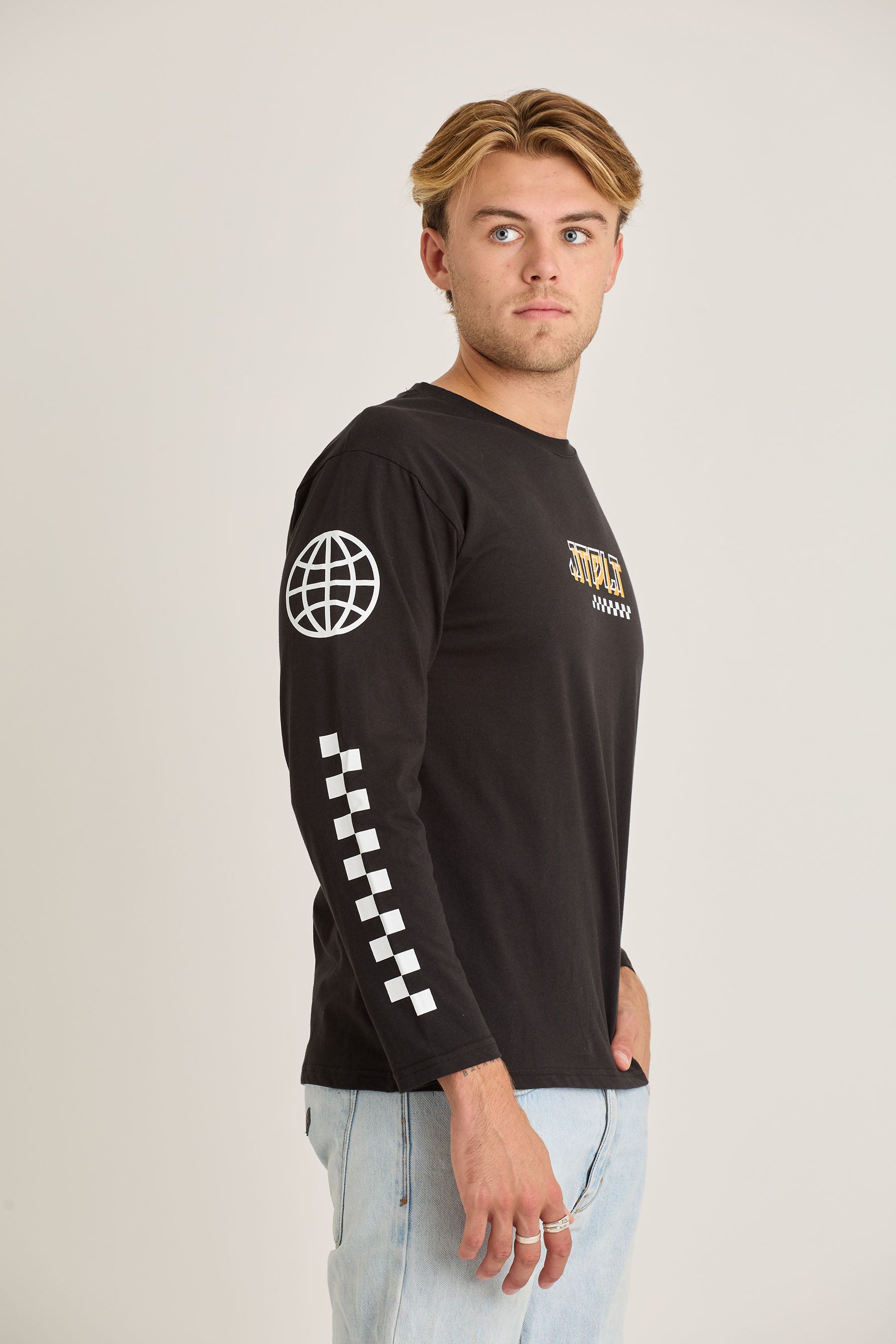 Jetpilot Tech Mens Ls Tee - Black 7 — view 07 (3)
