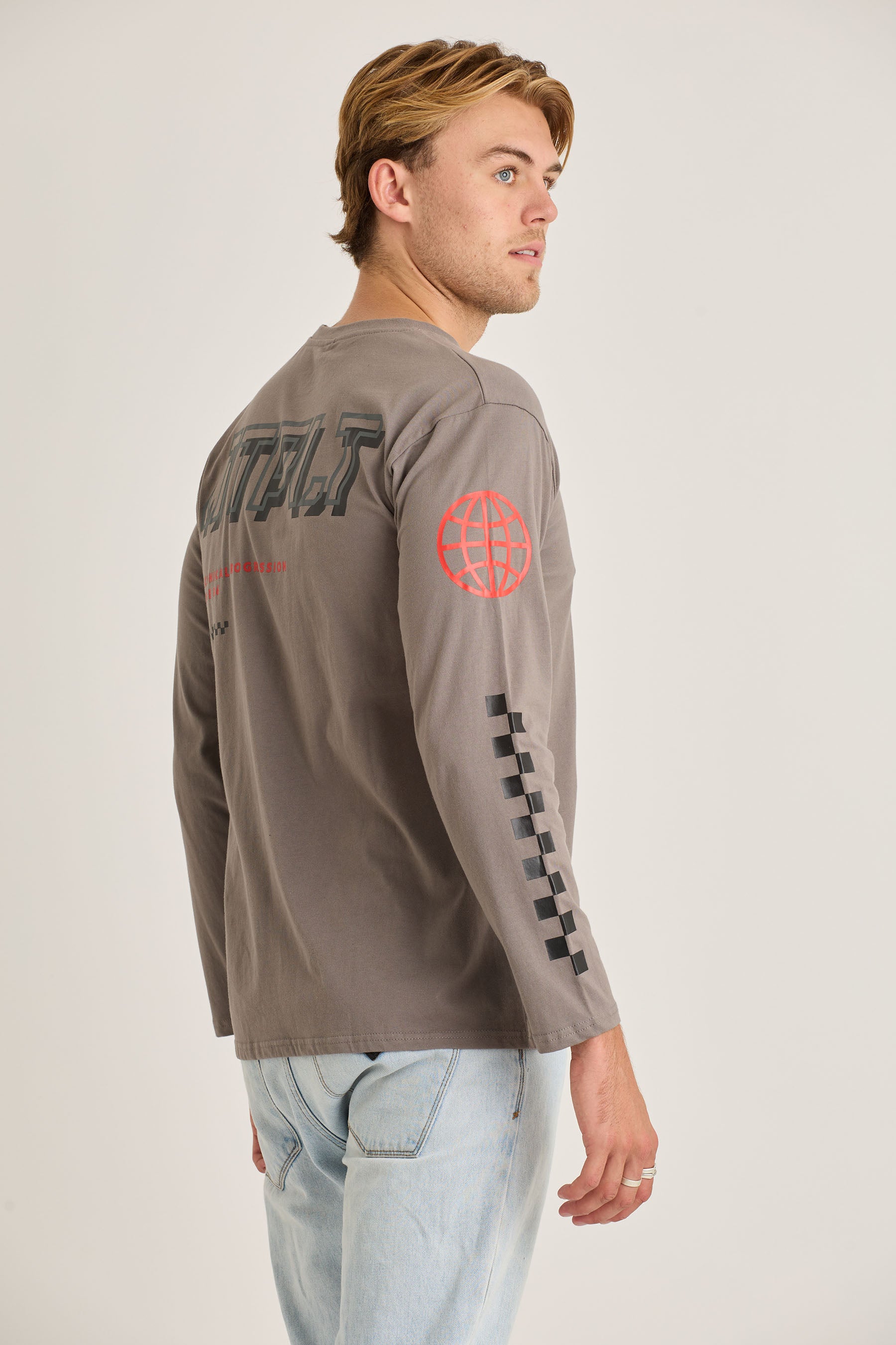 Jetpilot Tech Mens Ls Tee - Charcoal 4 — view 04 (3)