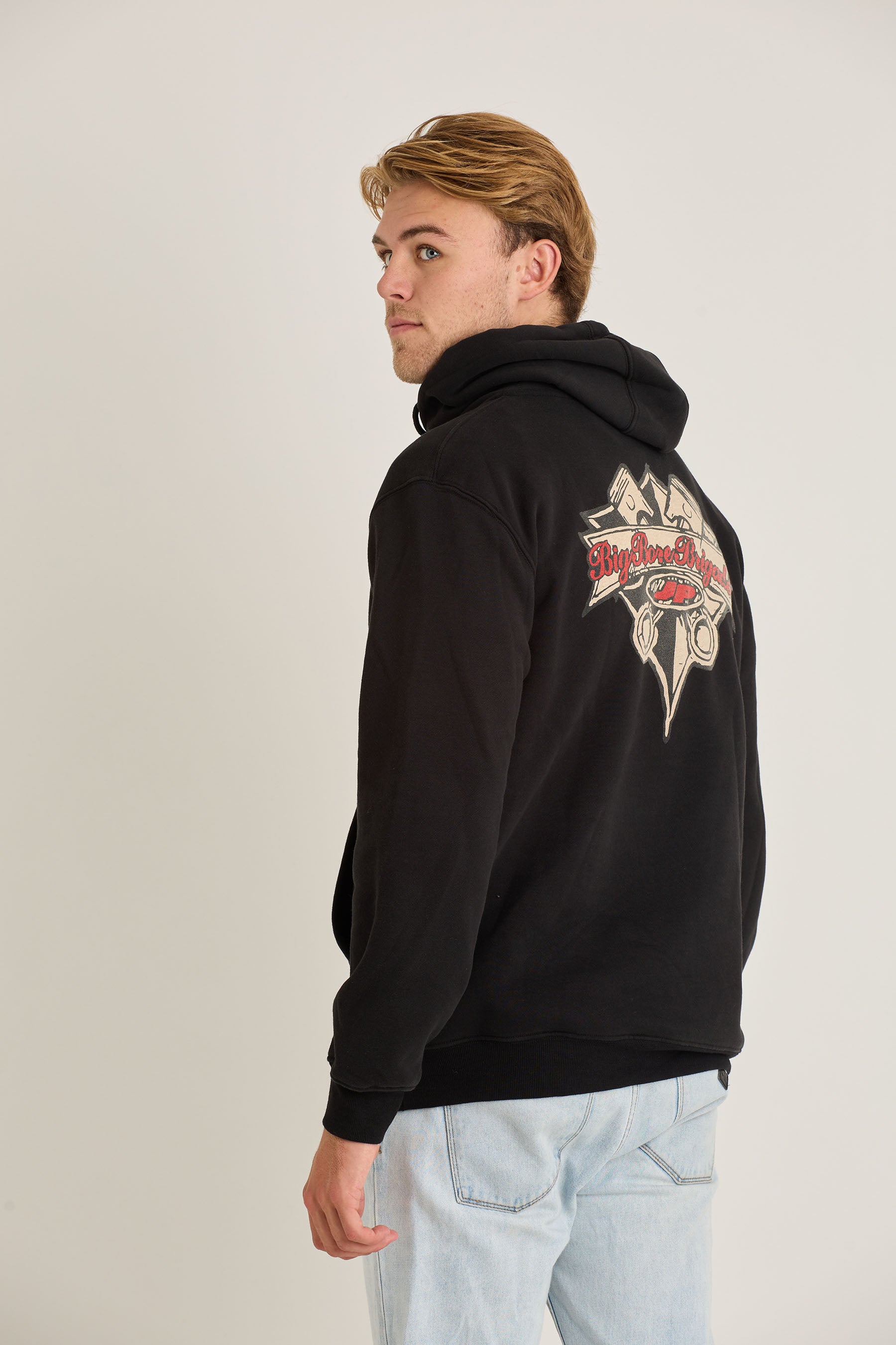 Jetpilot Big Bore Brigade Mens Pullover - Black Wash 4 — view 04 (3)