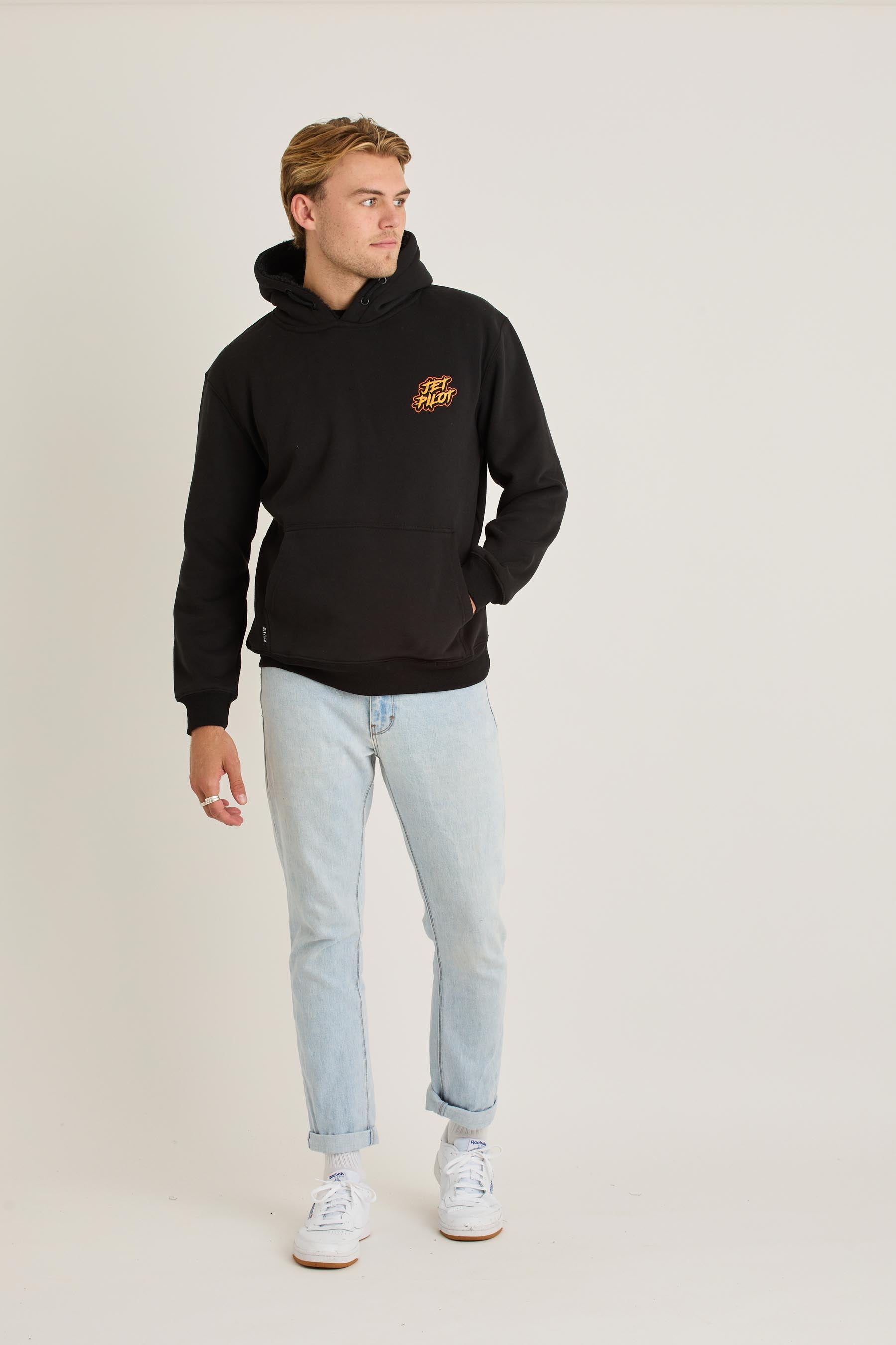 Jetpilot Yowie Sherpa Mens Pullover - Black