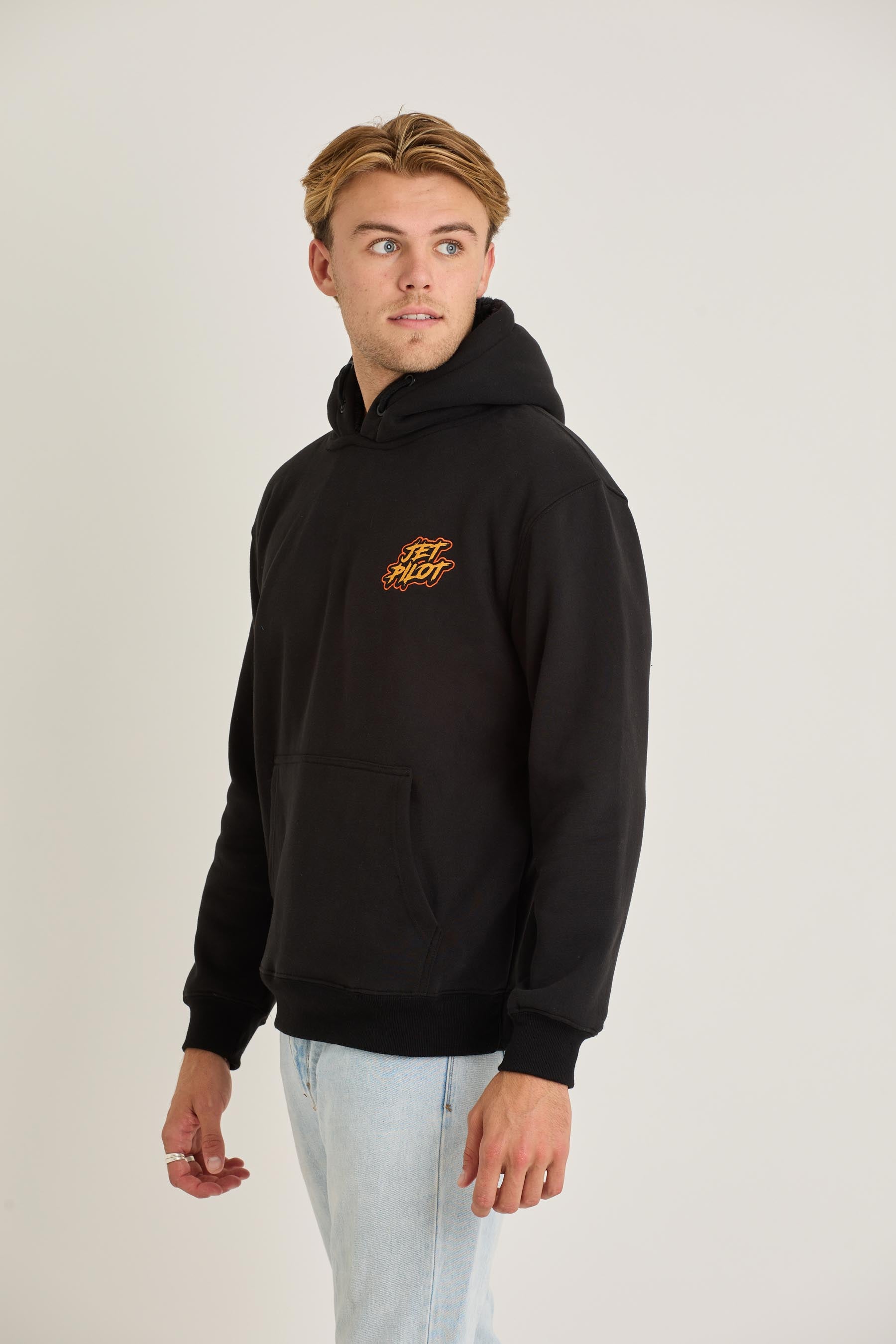 Jetpilot Yowie Sherpa Mens Pullover - Black 3