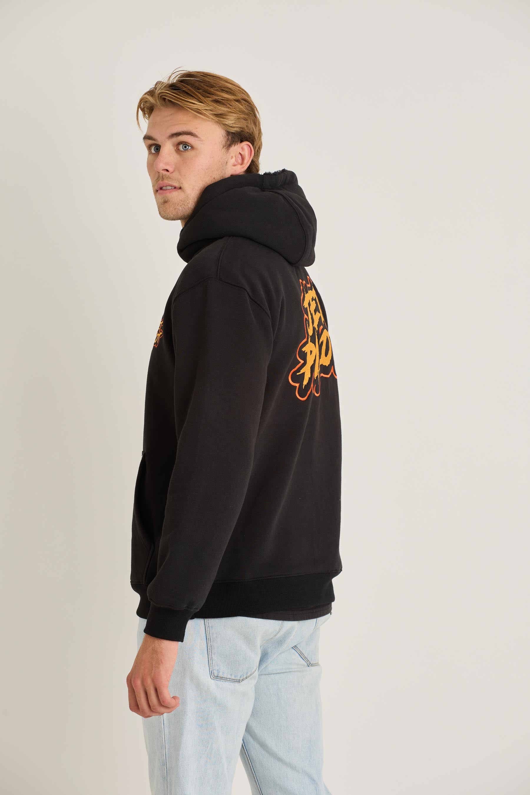 Jetpilot Yowie Sherpa Mens Pullover - Black 4 — view 04 (3)