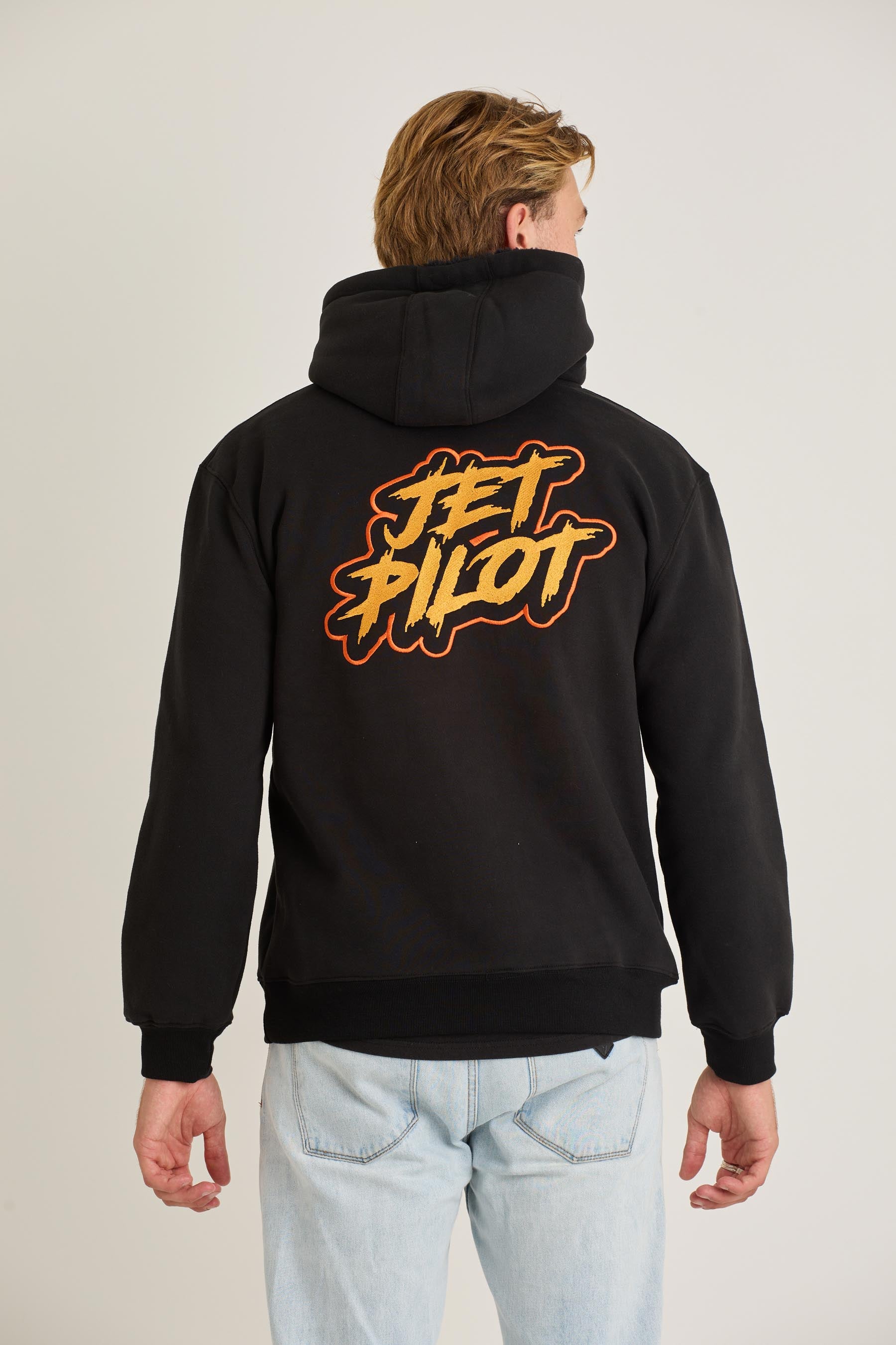 Jetpilot Yowie Sherpa Mens Pullover - Black 5 — view 05 (3)