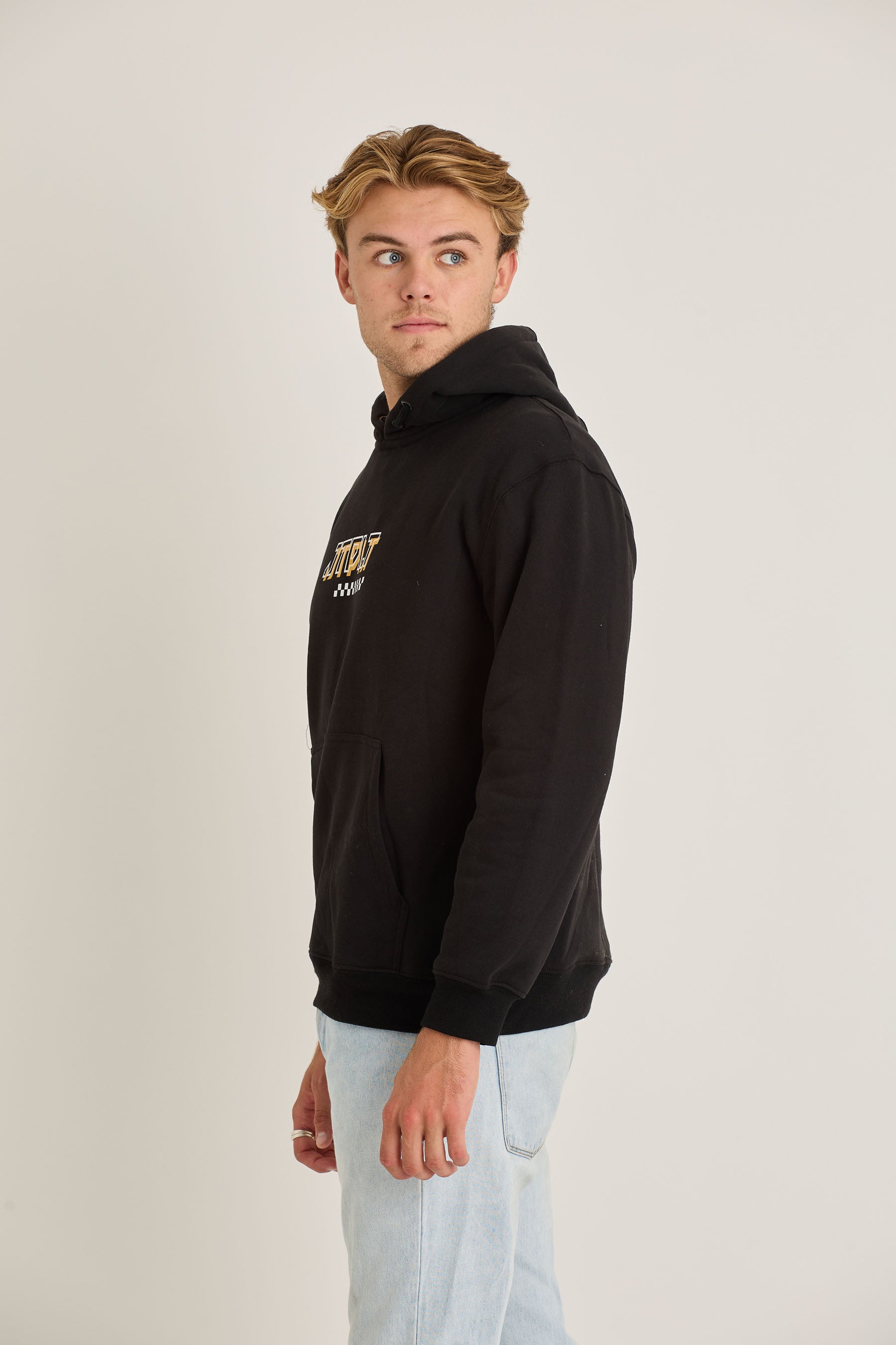 Jetpilot Tech Mens Pullover - Black 3 — view 03 (3)