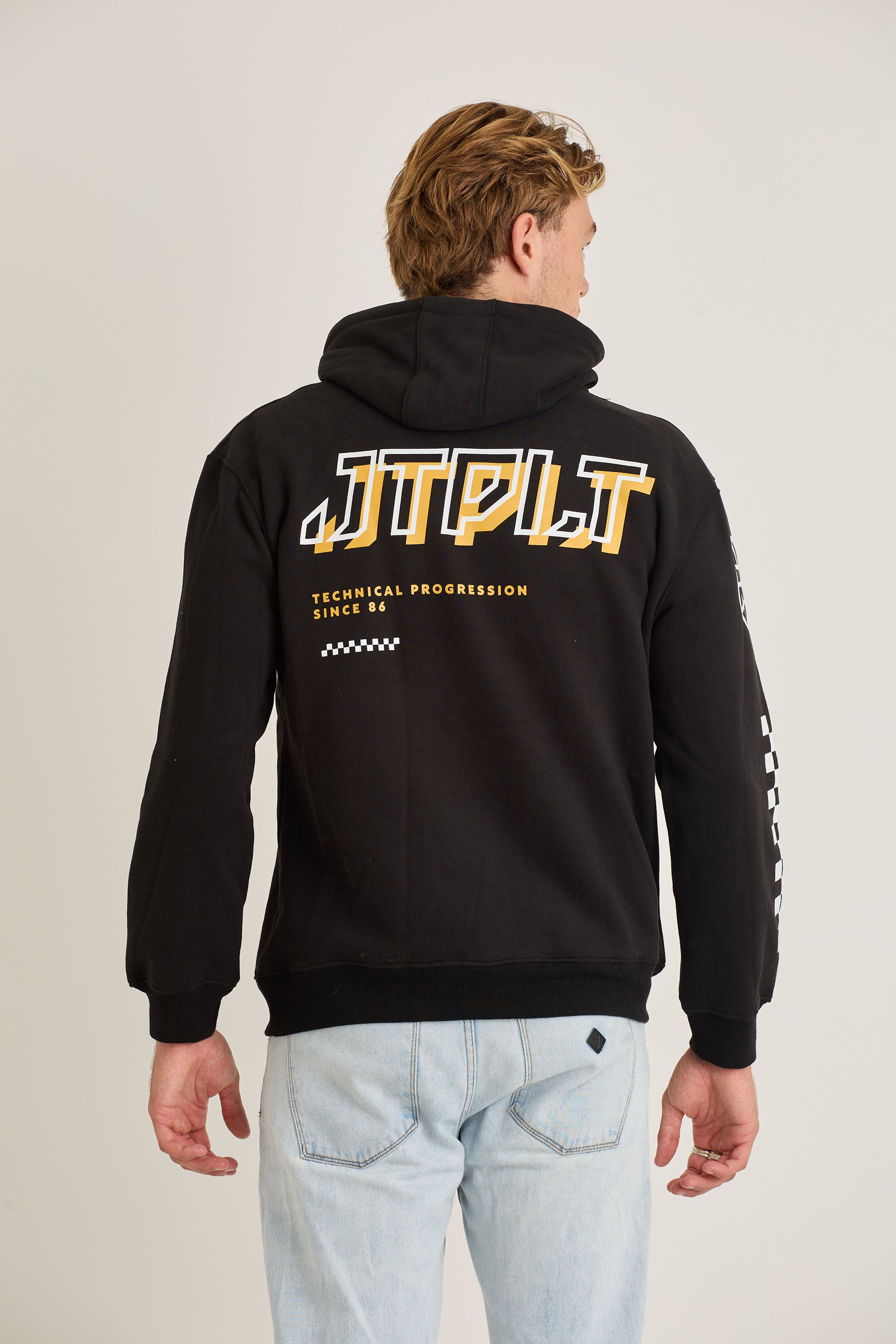 Jetpilot Tech Mens Pullover - Black 5 — view 05 (3)