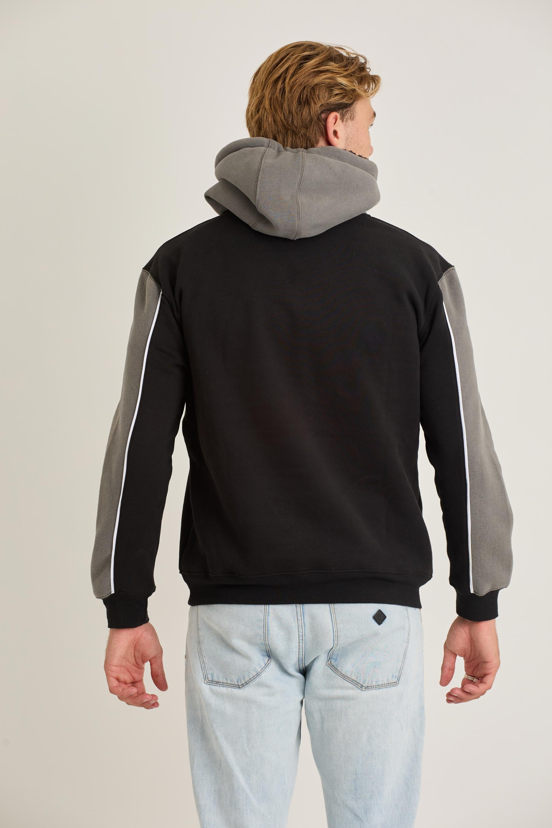Jetpilot F5 Mens Pullover - Black/Charcoal 5 — view 05 (3)