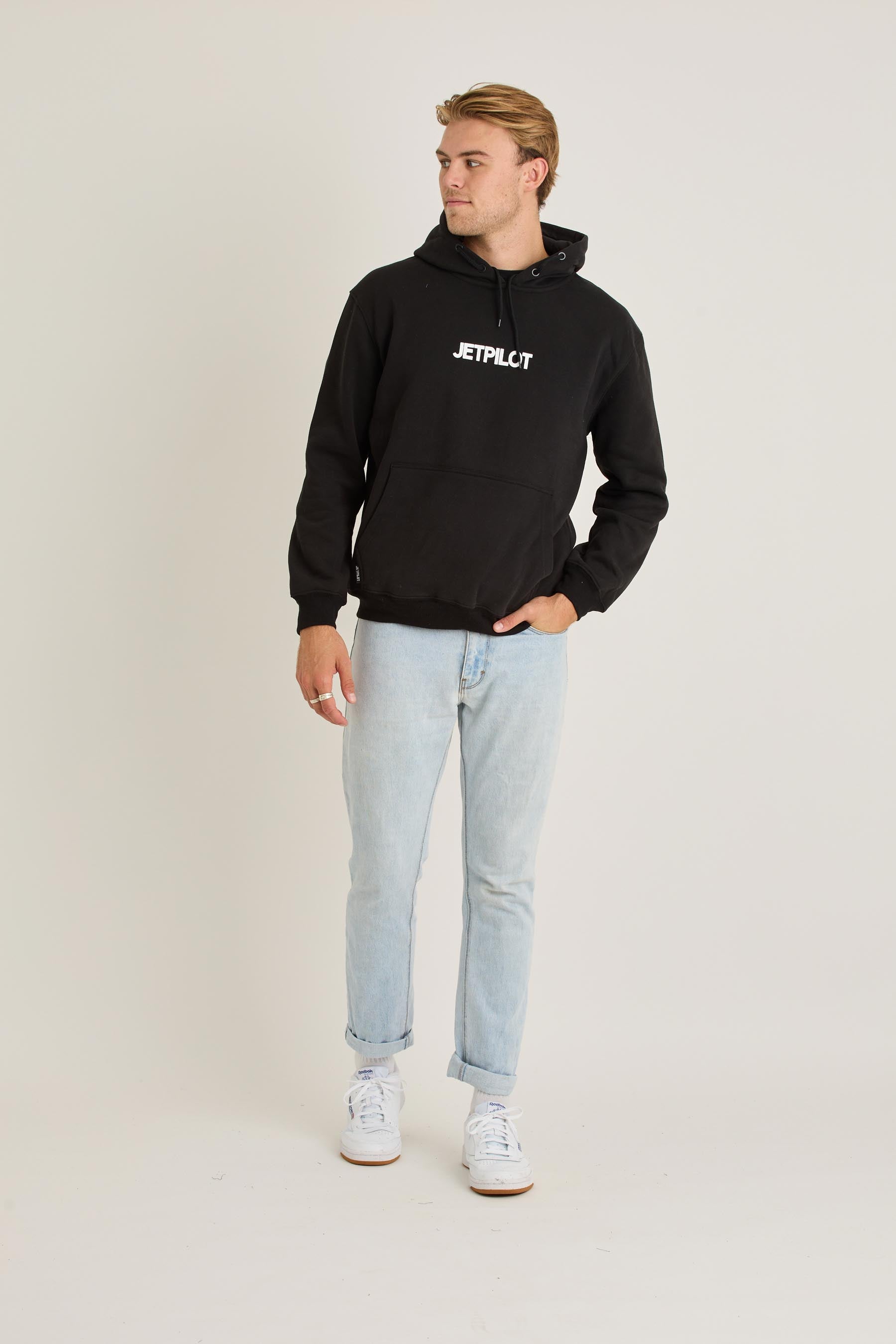 Jetpilot Limits Mens Pullover - Black — view 01 (3)