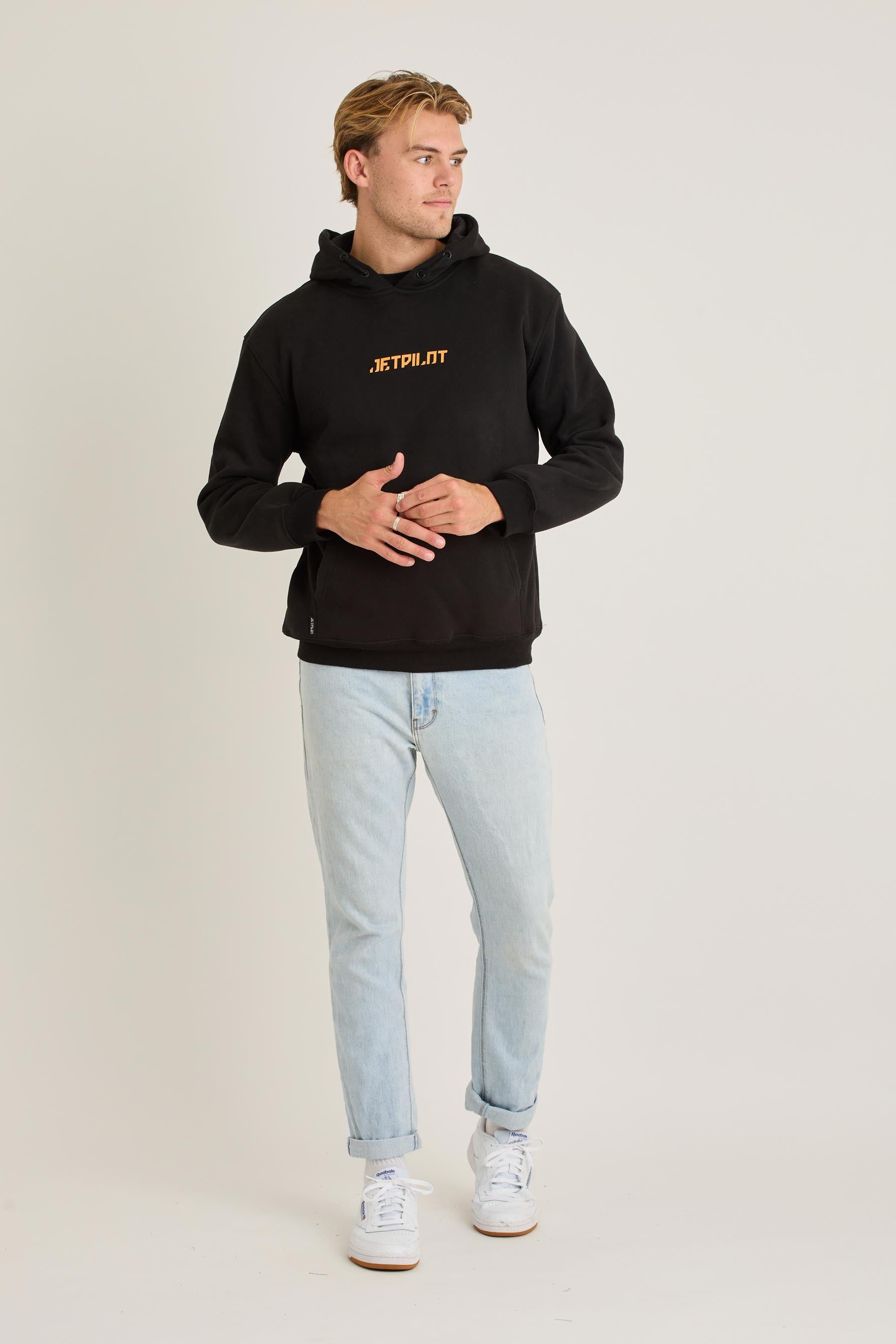 Jetpilot Freeride Mens Pullover - Black — view 01 (3)