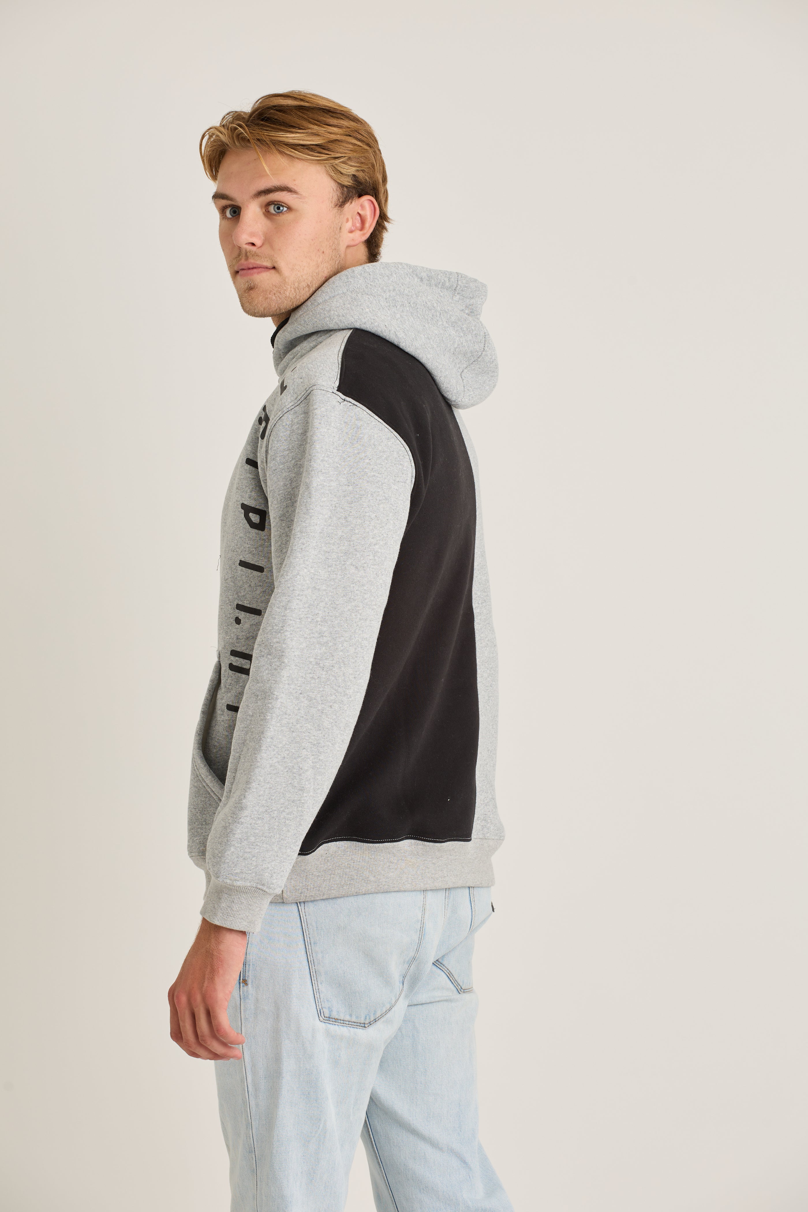 Jetpilot Split Mens Pullover - Grey 6 — view 03 (3)