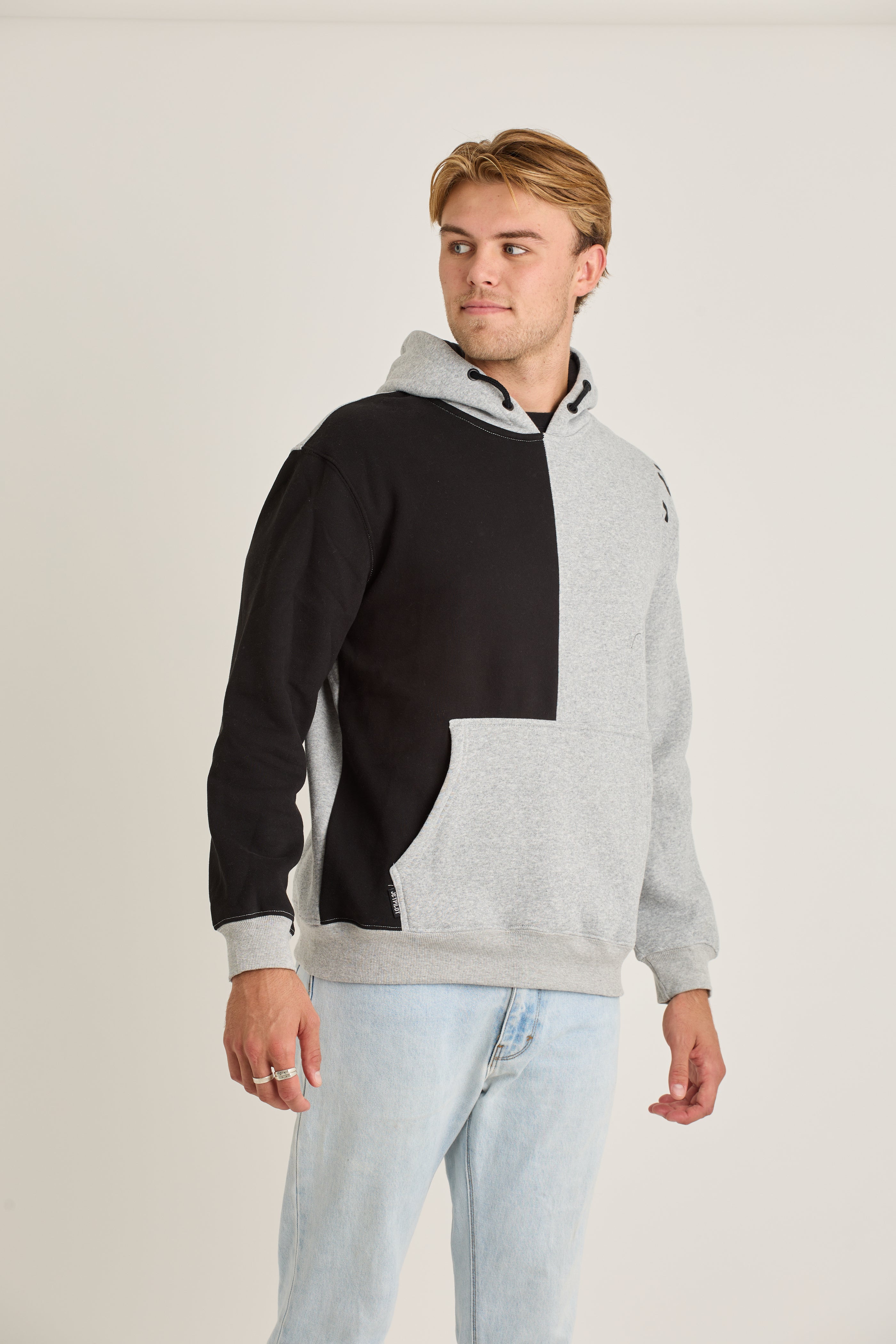 Jetpilot Split Mens Pullover - Grey 5