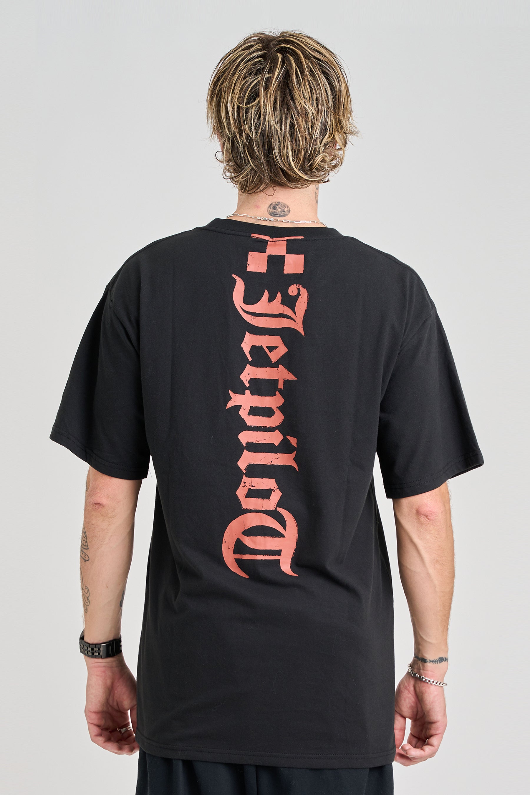 Jetpilot Spinal Tee - Black/Rust 3 — image 2