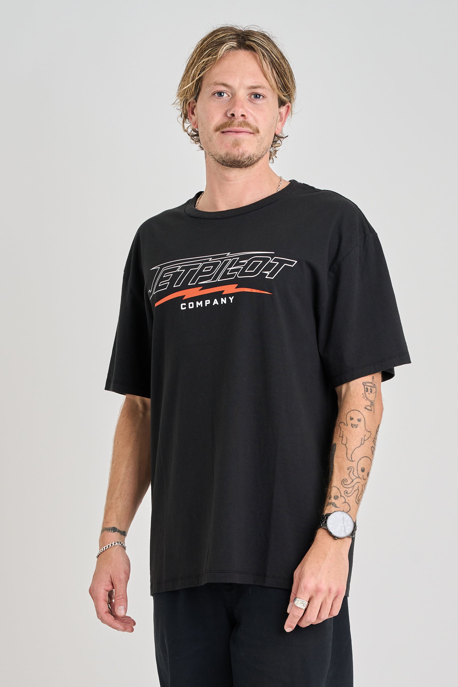 Jetpilot Velocity Tee - Black 2 — image 2