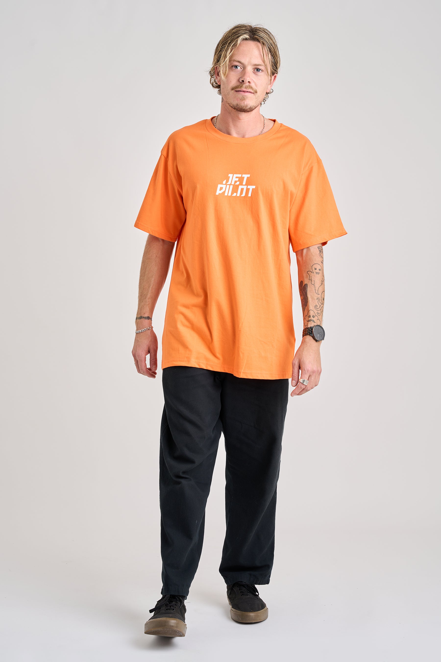 Jetpilot Corp Tee - Orange 4 — image 2