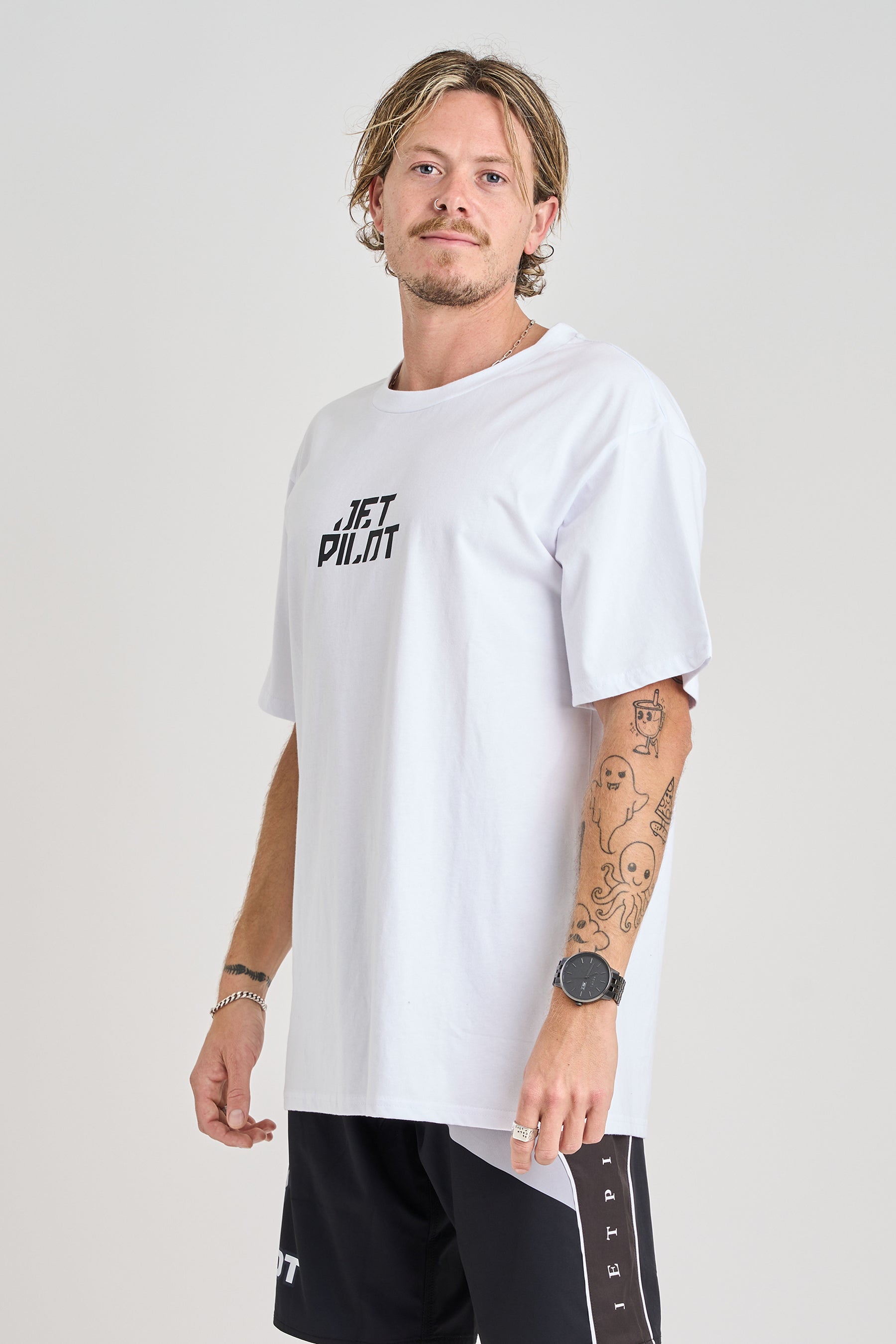Jetpilot Corp Tee - White 2 — image 2