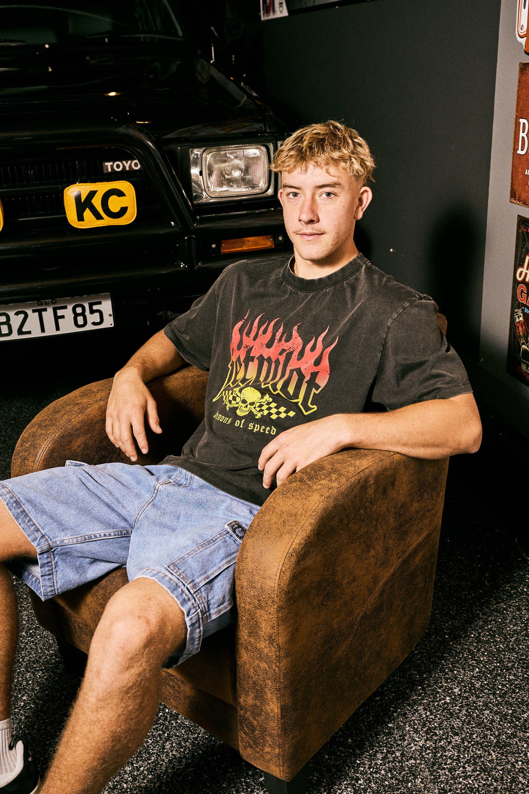 Jetpilot Live Fast Tee - Washed Black 10 — image 2