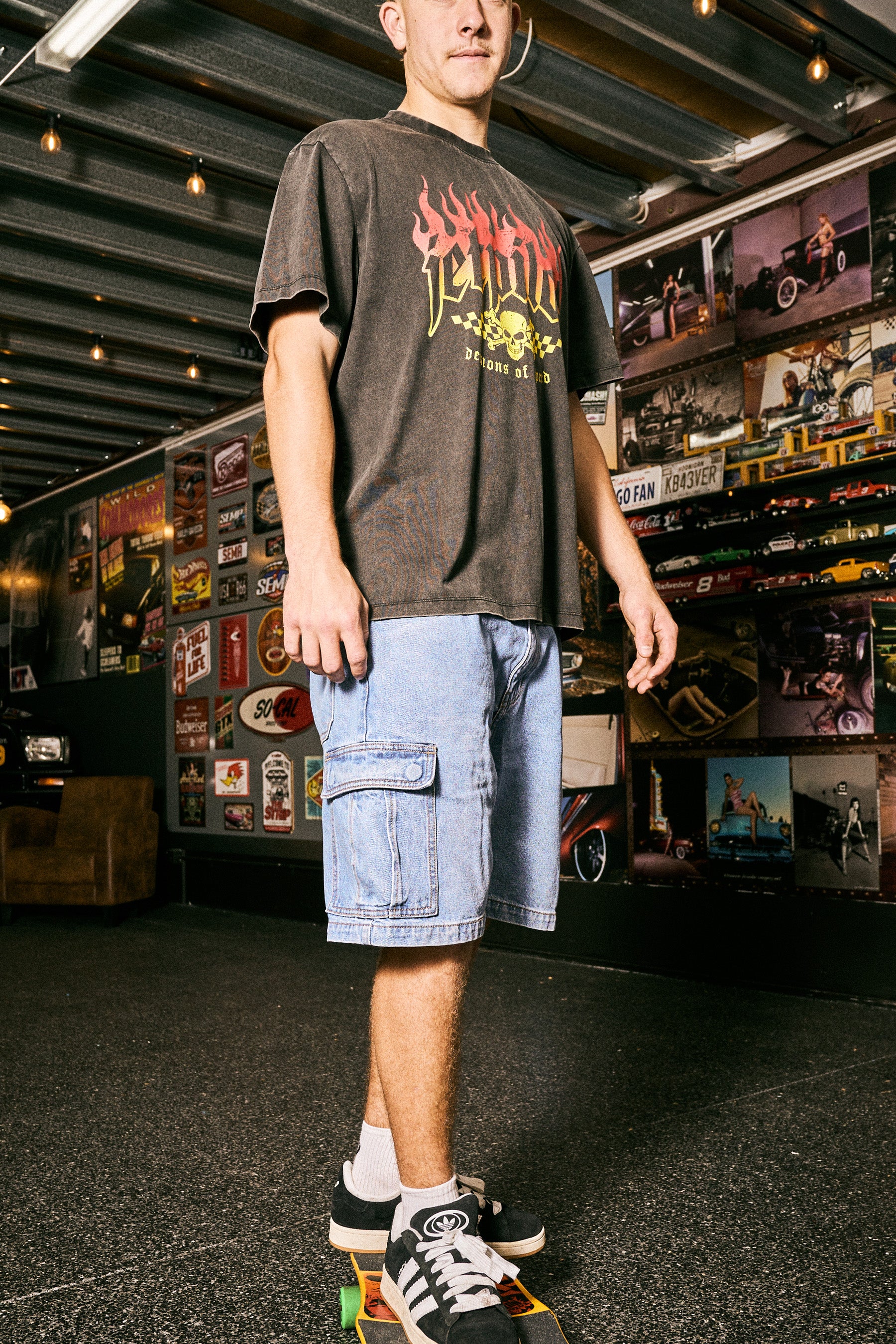 Jetpilot Live Fast Tee - Washed Black 9 — image 2