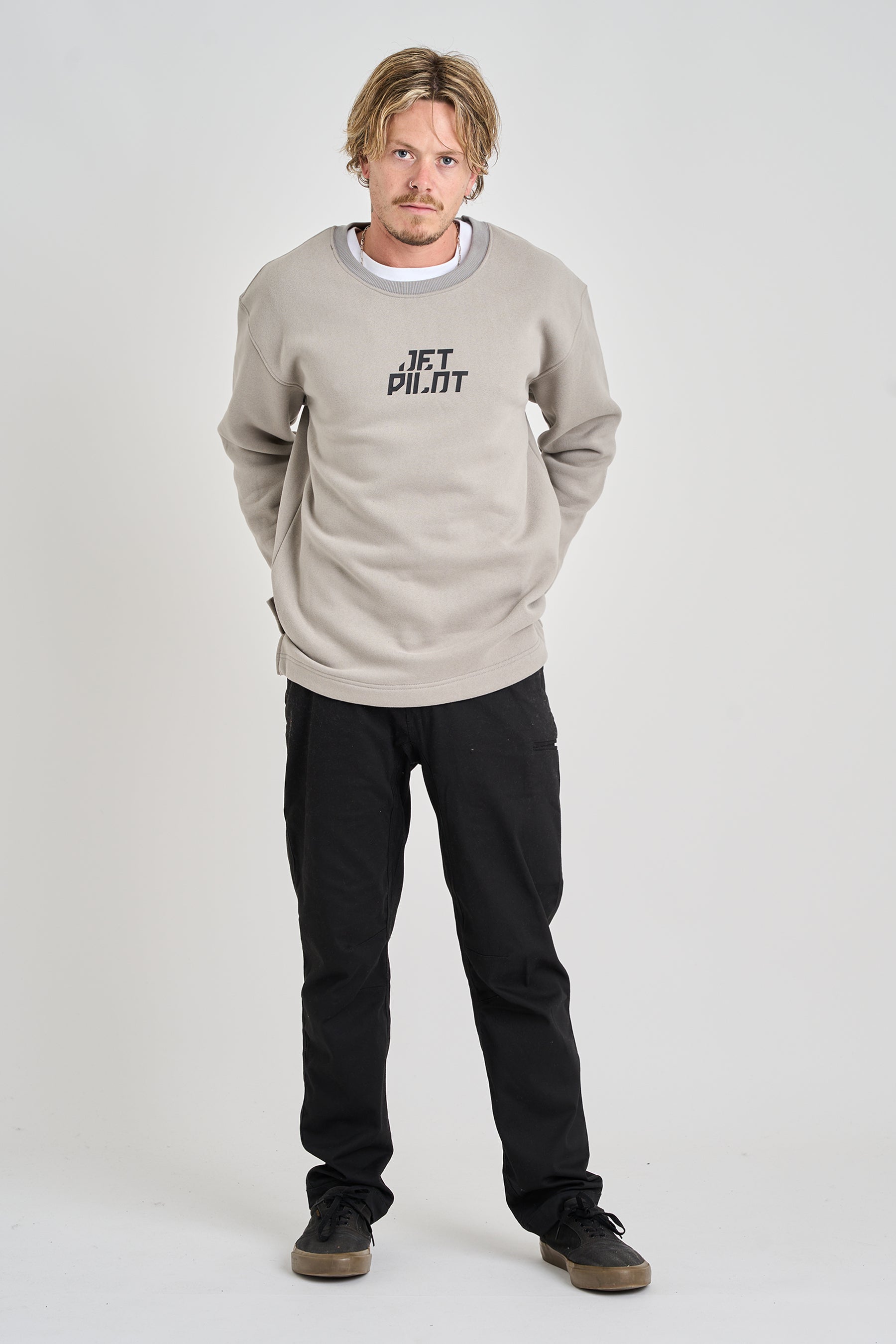 Jetpilot Corp Crew Sweatshirt - Storm - photo 4 — image 2