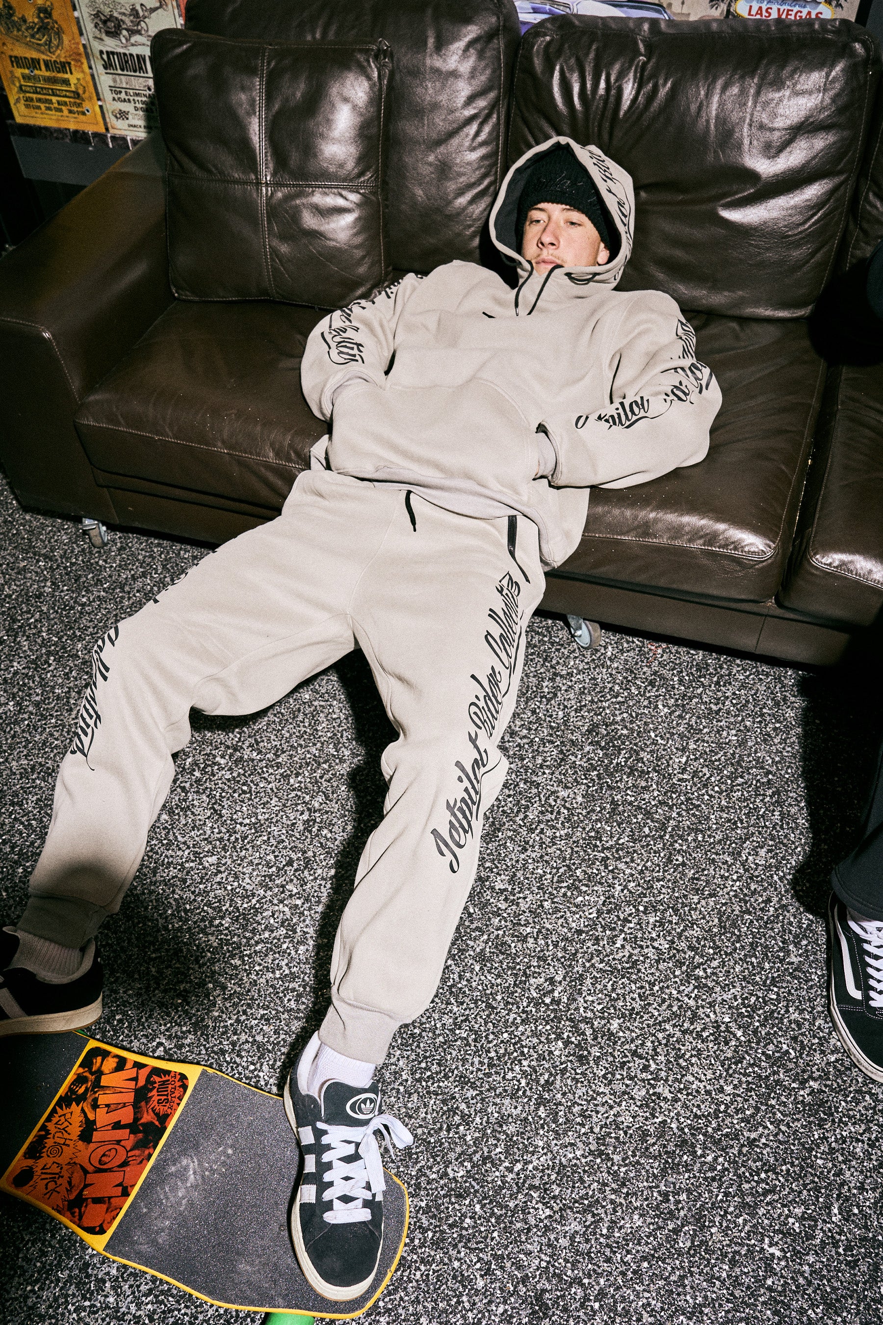 Jetpilot Dark Script Track Pant - Storm 9 — image 2