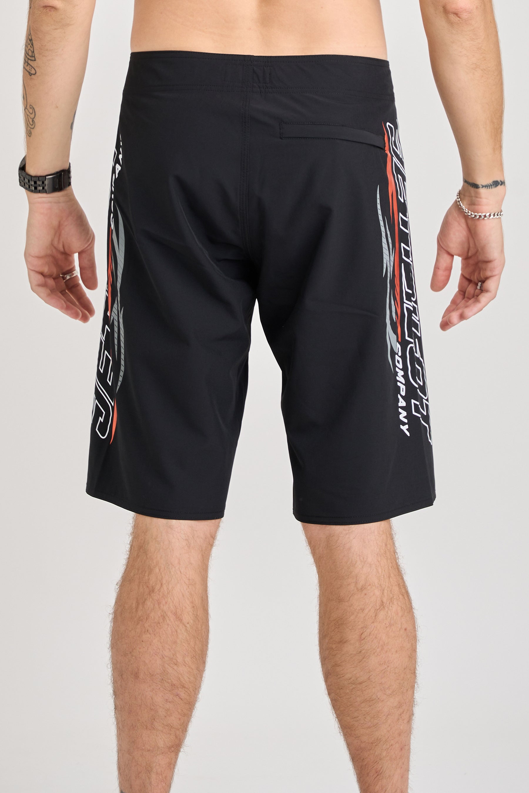 Jetpilot Velocity Boardshort - Black/Orange 3 — image 2