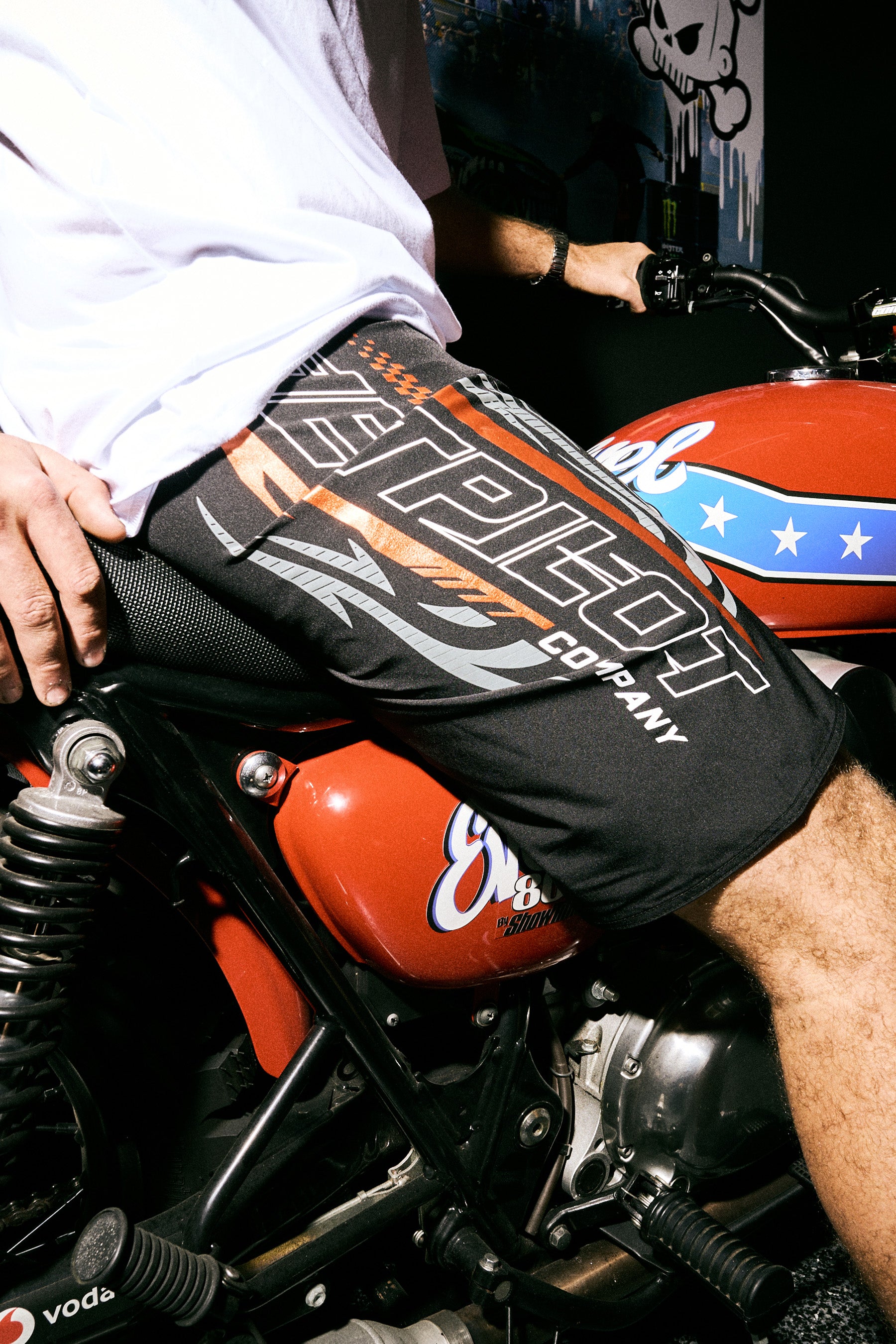 Jetpilot Velocity Boardshort - Black/Orange 8 — image 2