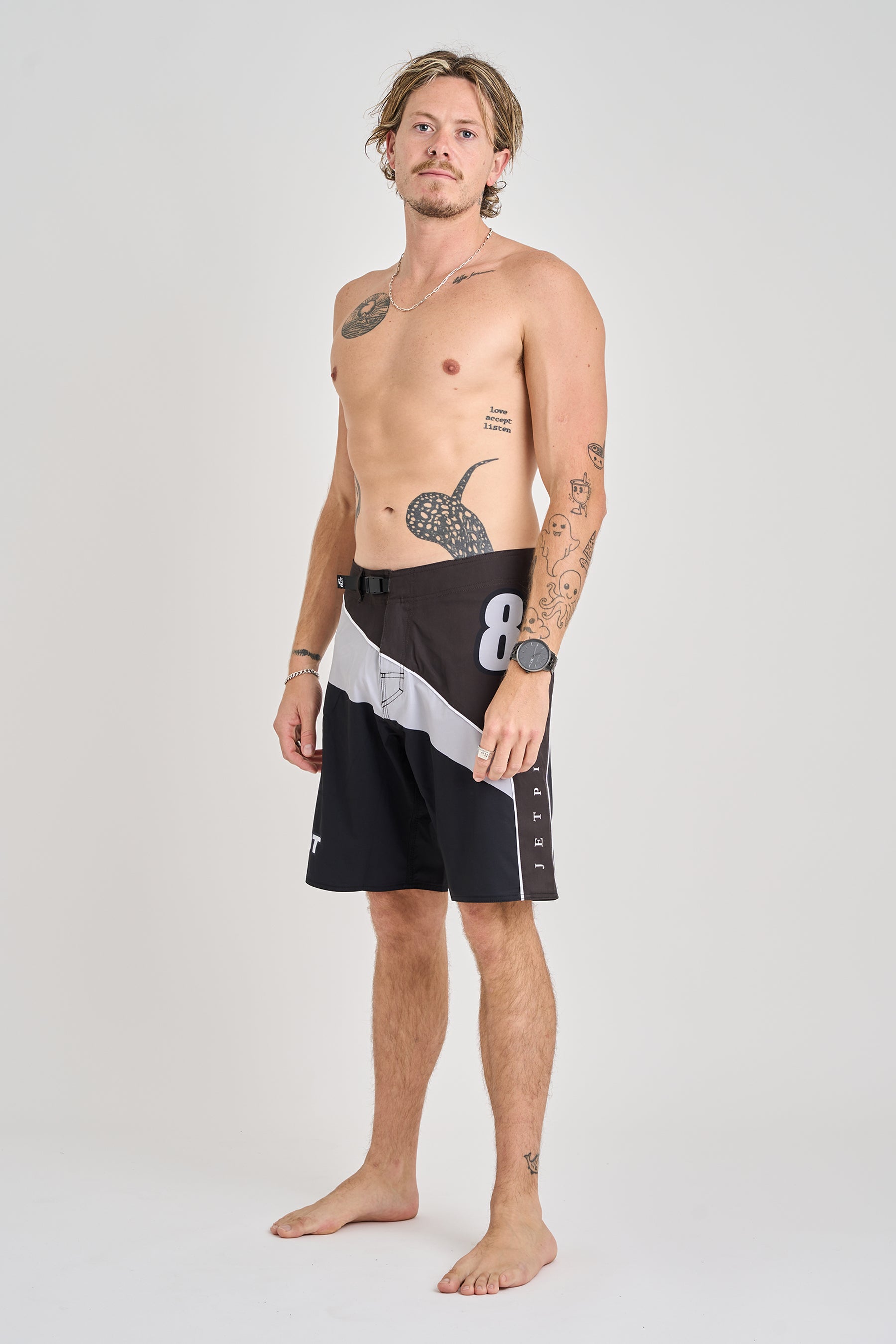Jetpilot Squadron Boardshort - Black 2 — image 2