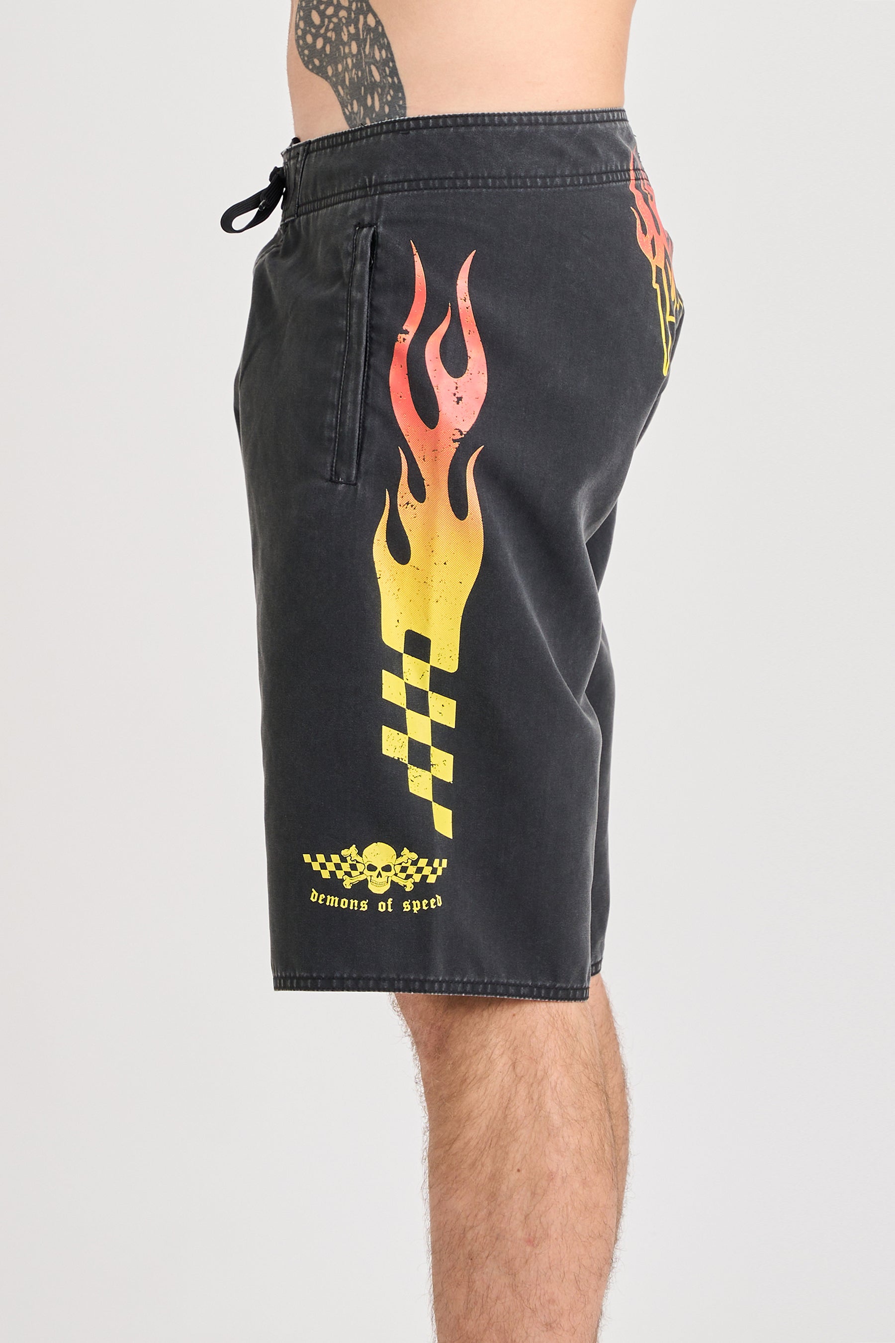 Jetpilot Live Fast Boardshort - Washed Black 4 — image 2