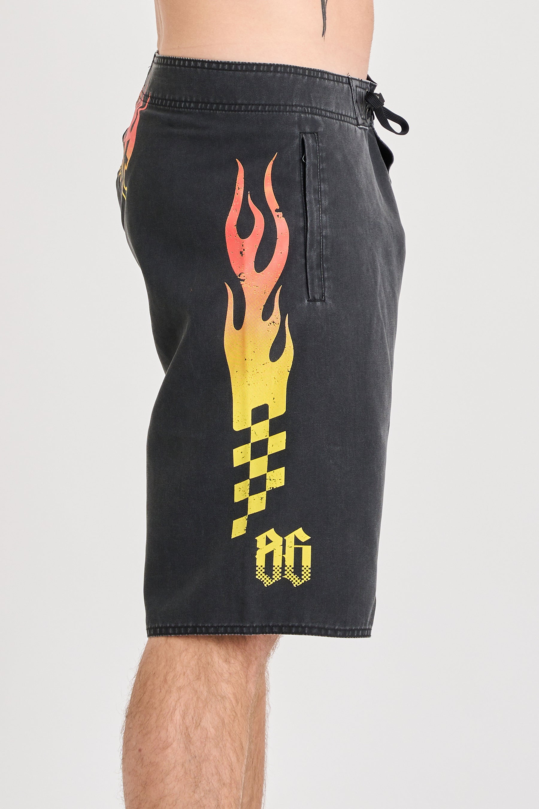 Jetpilot Live Fast Boardshort - Washed Black 6 — image 2