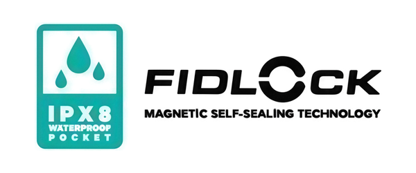IPX8 Waterproof Fidlock Logo