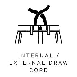 Internal/External Draw Cord