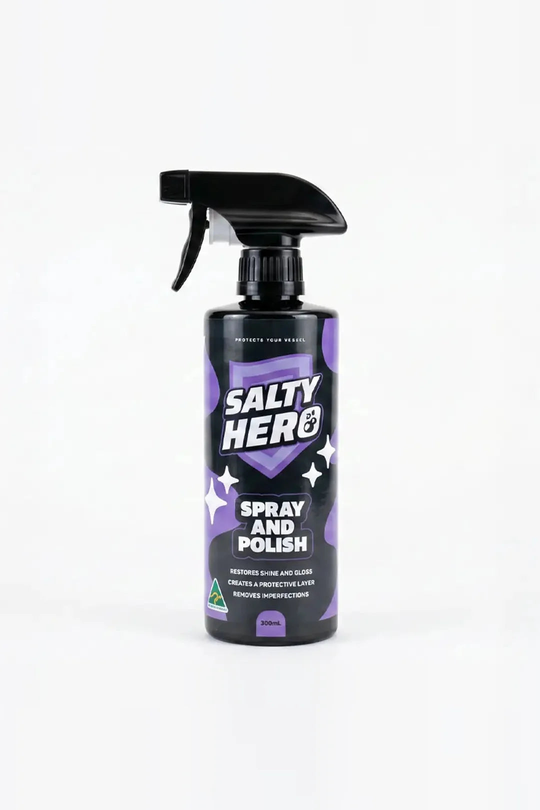 Salty Hero Spray and Polish 500ml trigger bottle, ceramic gloss polish for boats and jet skis