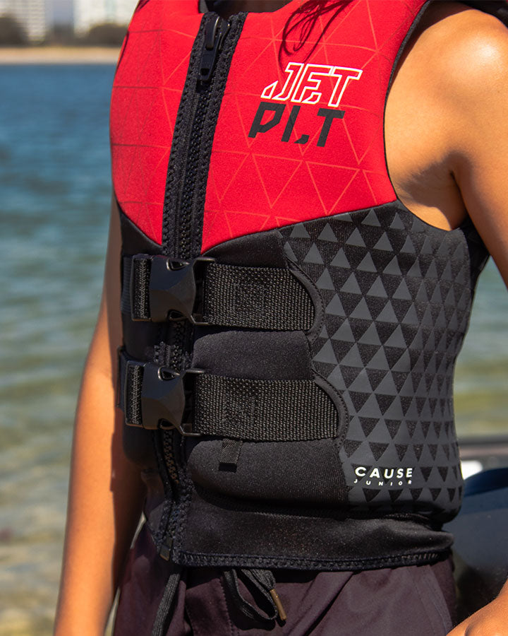 Jetpilot The Cause F/E Youth Neo Life Jacket - Red - L50 4