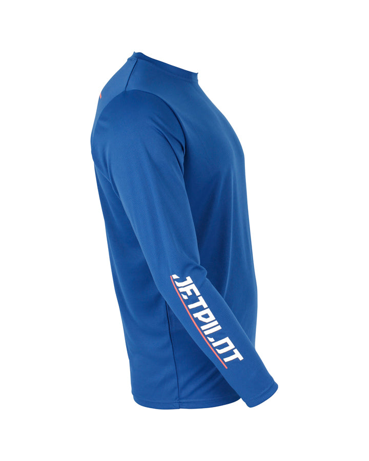 Jetpilot Mens Corp L/S Hydro Tee - Blue