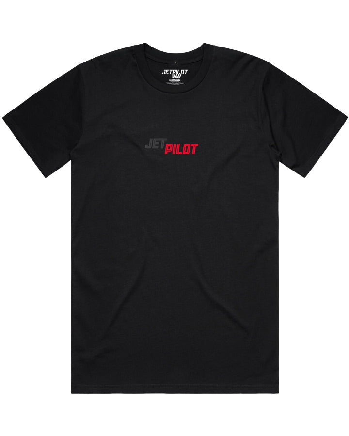 Spliced Unisex Mens Ss Tee Black