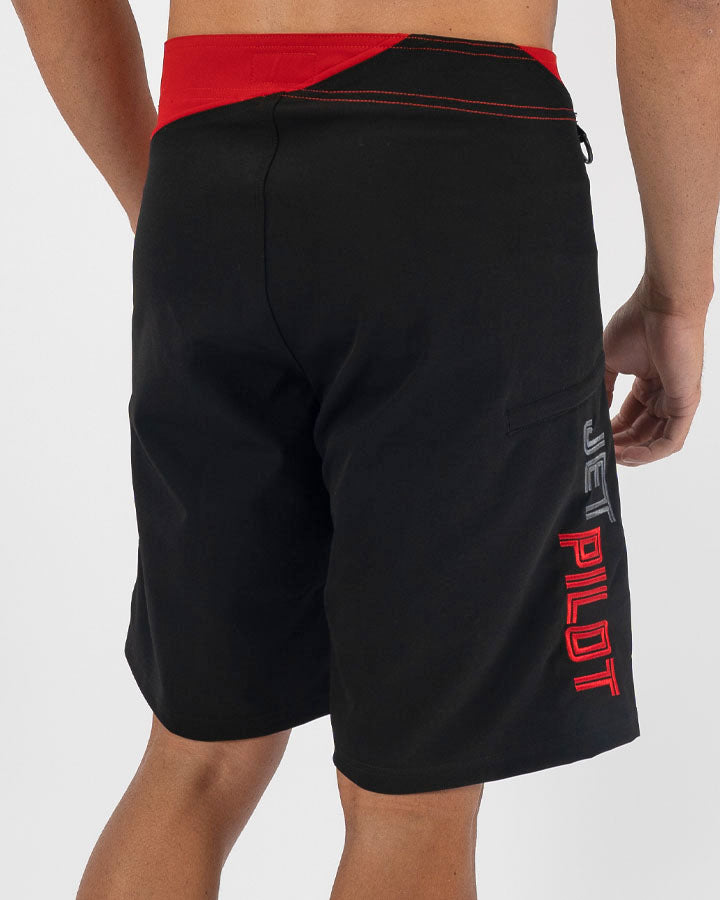 Splice Tilt Mens Boardshorts - Black Red