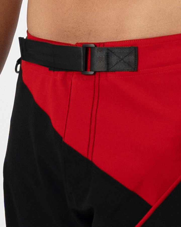 Splice Tilt Mens Boardshorts - Black Red