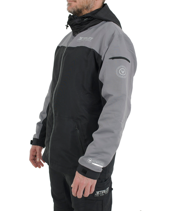 Jetpilot Mens Venture Ride Jacket - Black/Charcoal