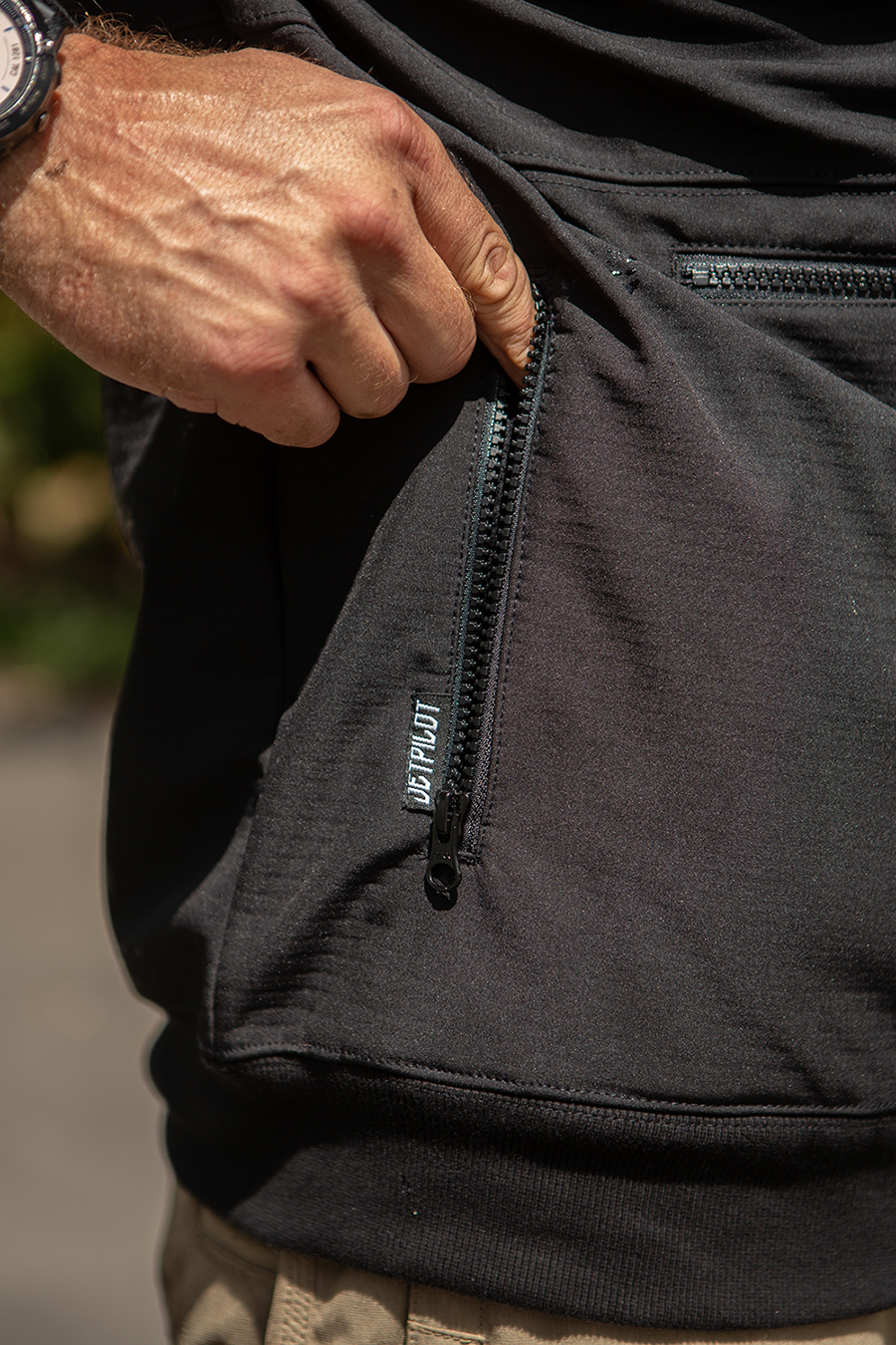 Jetpilot Utility Mens Hoodie - Black - photo 7 — image 2