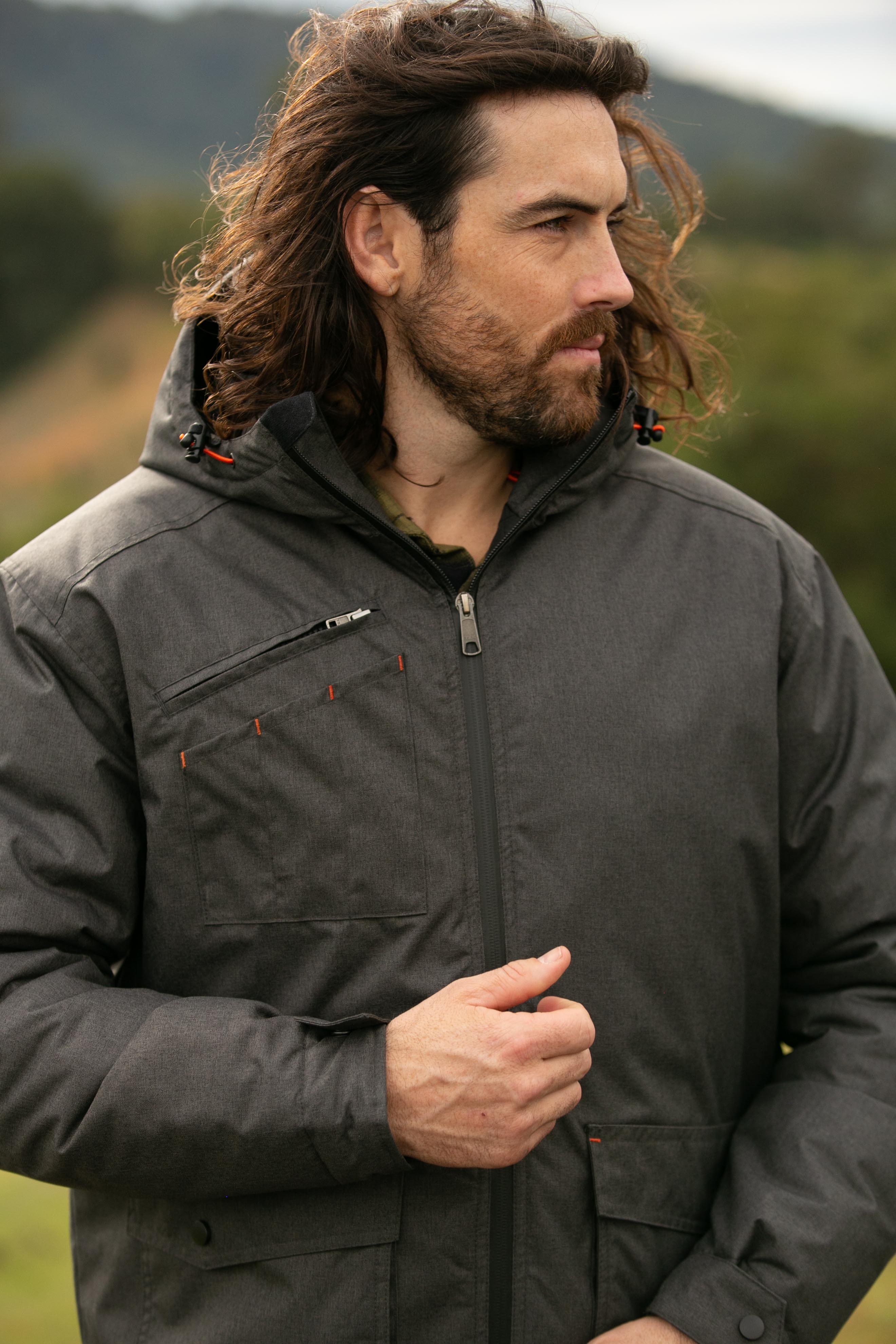 Jetpilot Onsite Pro Mens Jacket - Charcoal - photo 10 — image 2
