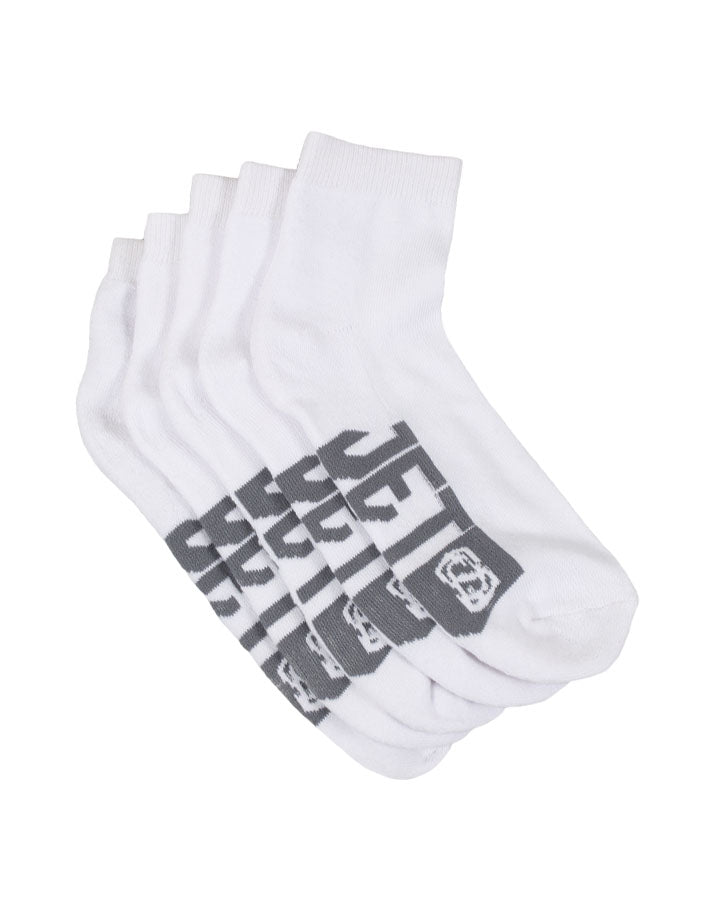Jetpilot Corp Mens Ankle Sock - White